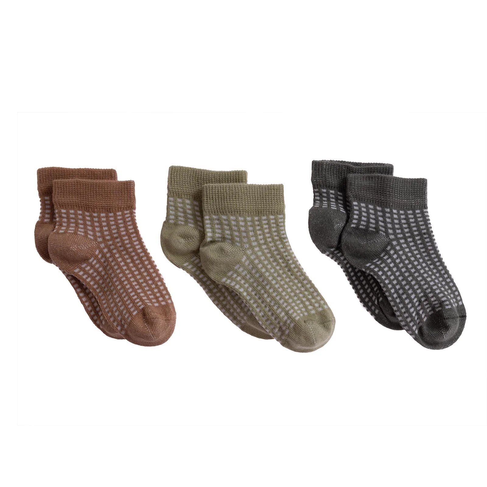 HelloBaby Boy Ankle Socks 3 Pack - Green - ebebek - Black Friday