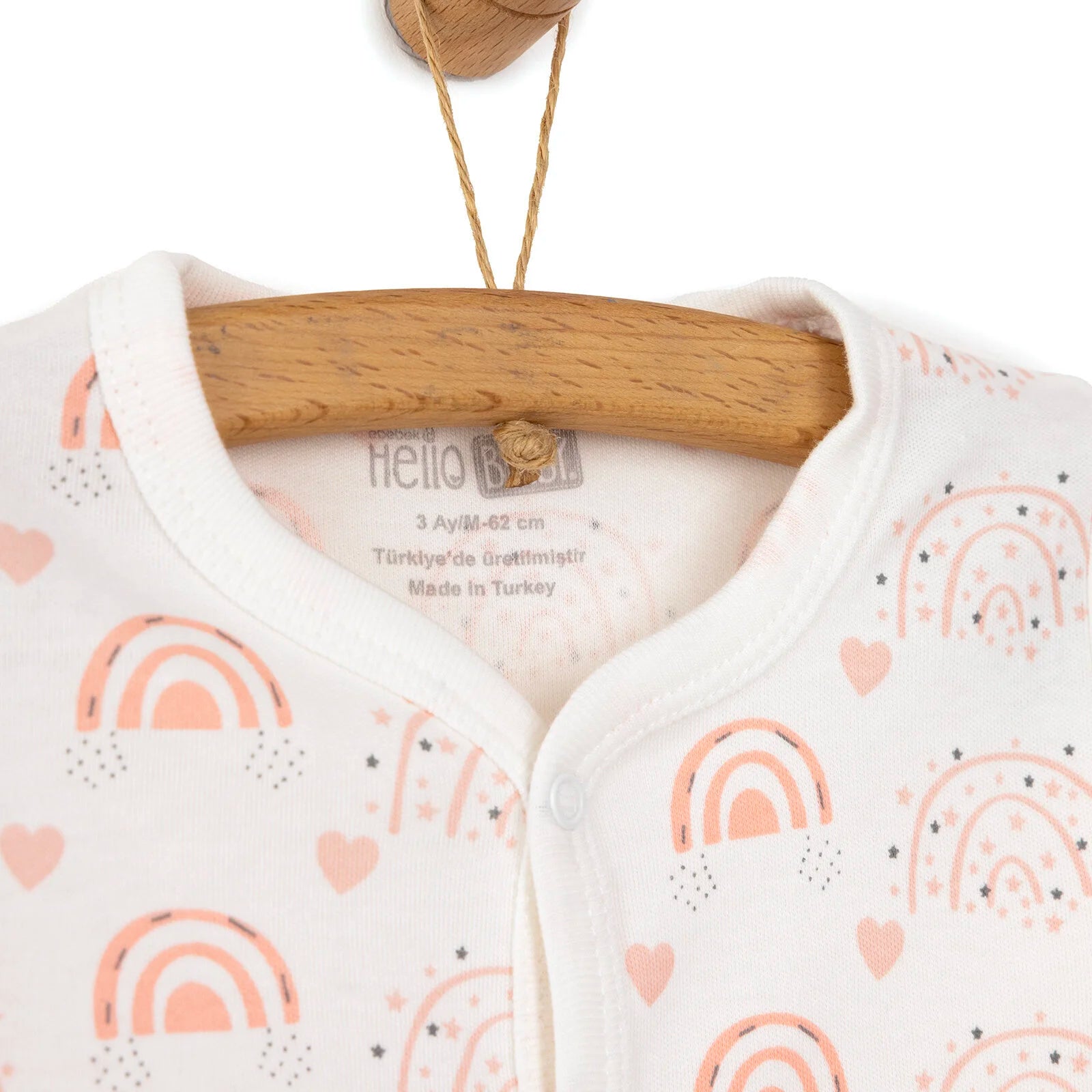 HelloBaby Newborn Baby Girl Rainbow Jumpsuit - Ecru - ebebek - Black Friday