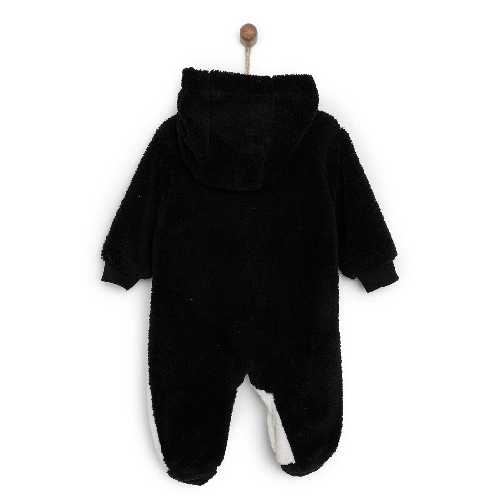 Midimod Newborn Welsoft Footed Jumpsuit - Black - ebebek - Black Friday
