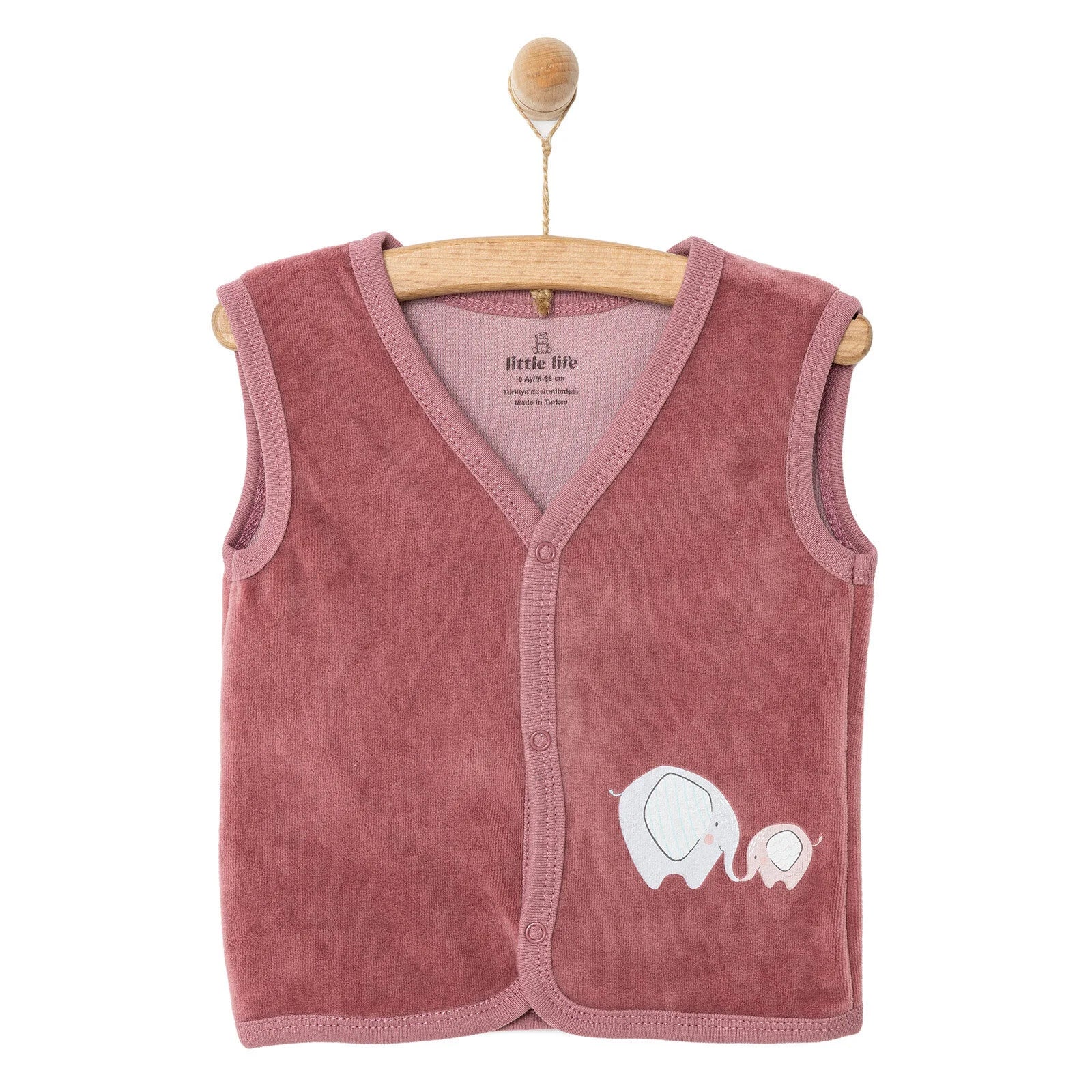 Little Life Newborn Girl Velvet Vest - Light Rose - ebebek - Black Friday