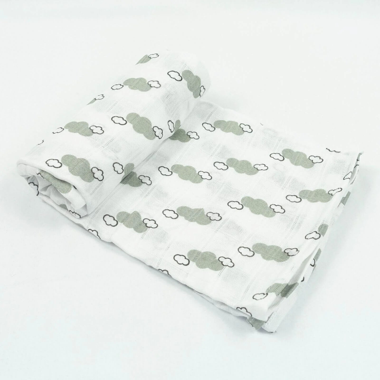 MuslinZ Bamboo/Organic Cotton Muslin Swaddle 120x120cm - Grey Cloud - ebebek - Black Friday
