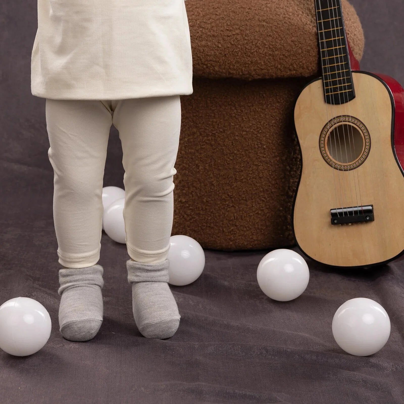 HelloBaby Basıc Leggings - Ecru - ebebek - Black Friday