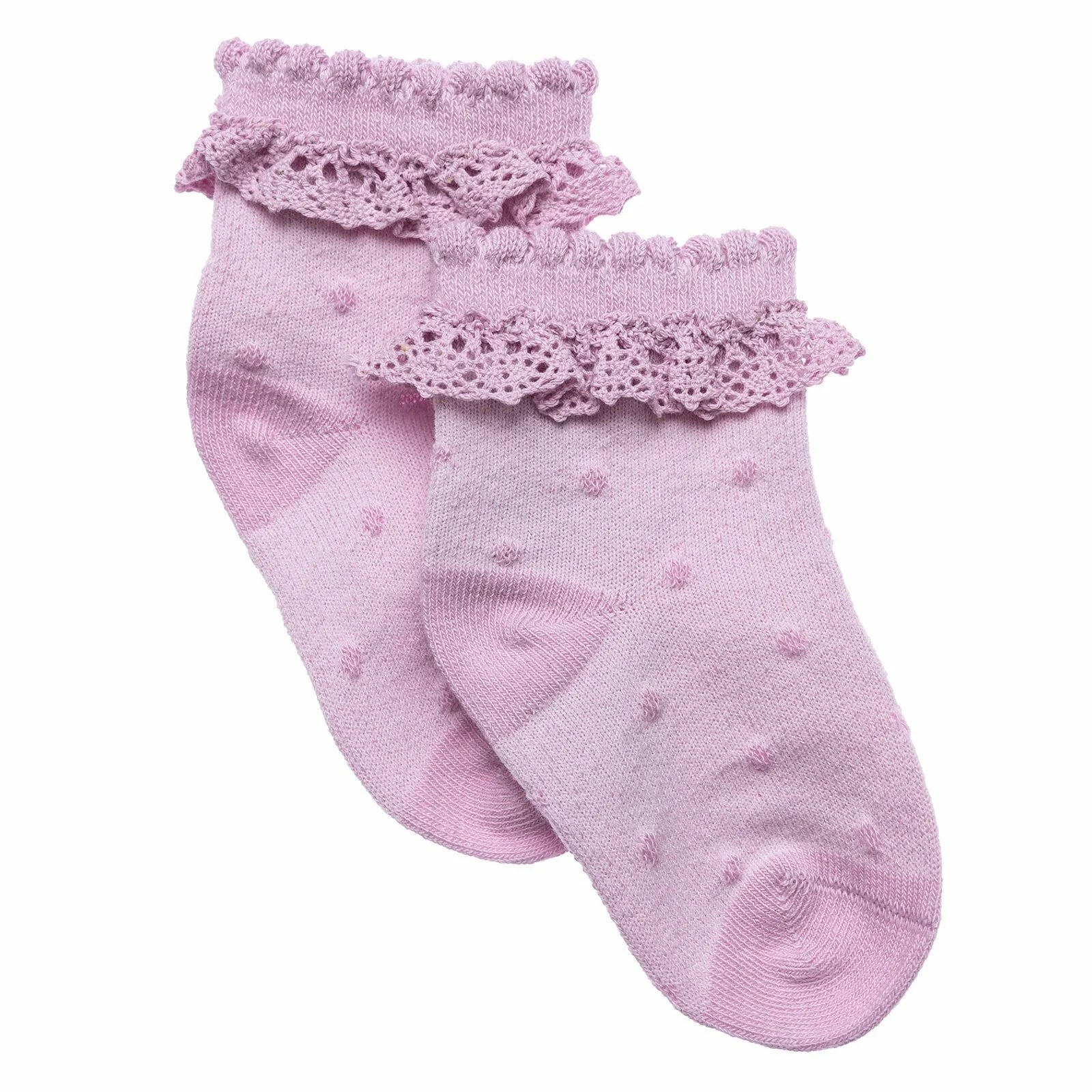 HelloBaby Girl Socks with Lace - Purple - ebebek - Black Friday