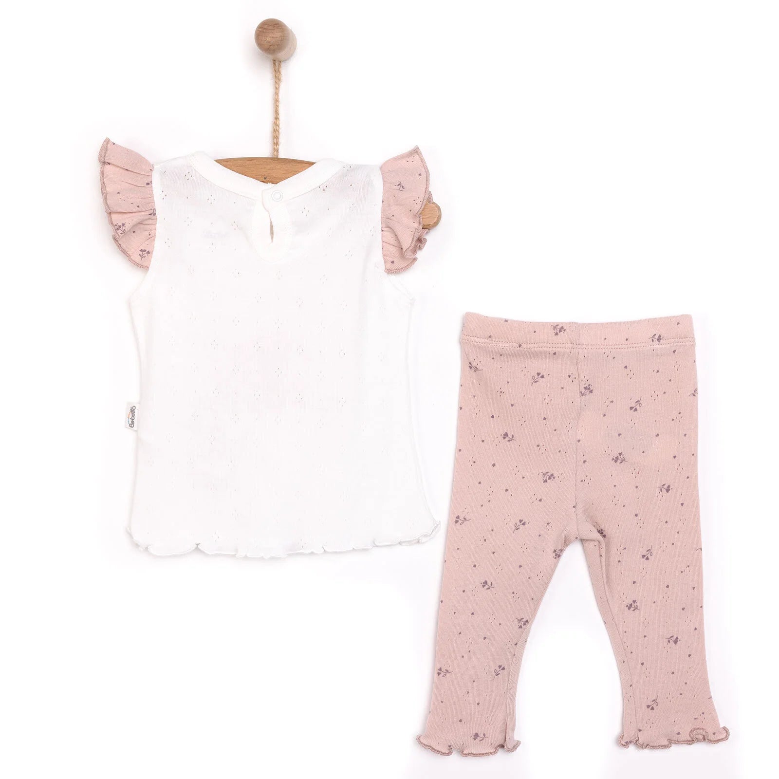 Bebetto Newborn Baby Girl Nature T-shirt - Tights - Powder - ebebek - Black Friday