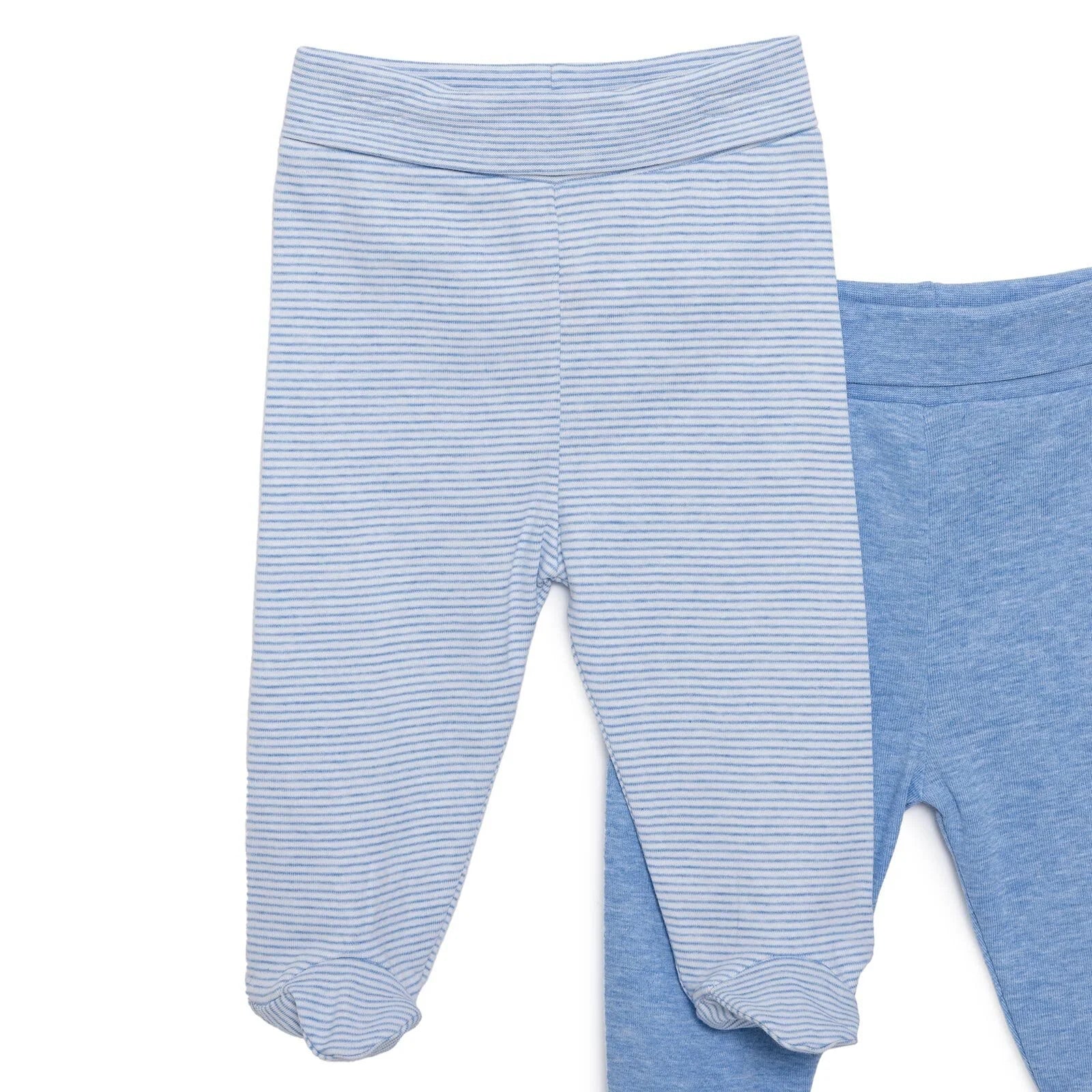 HelloBaby Unisex 2 Piece Footed Bottom - Blue - ebebek - Black Friday