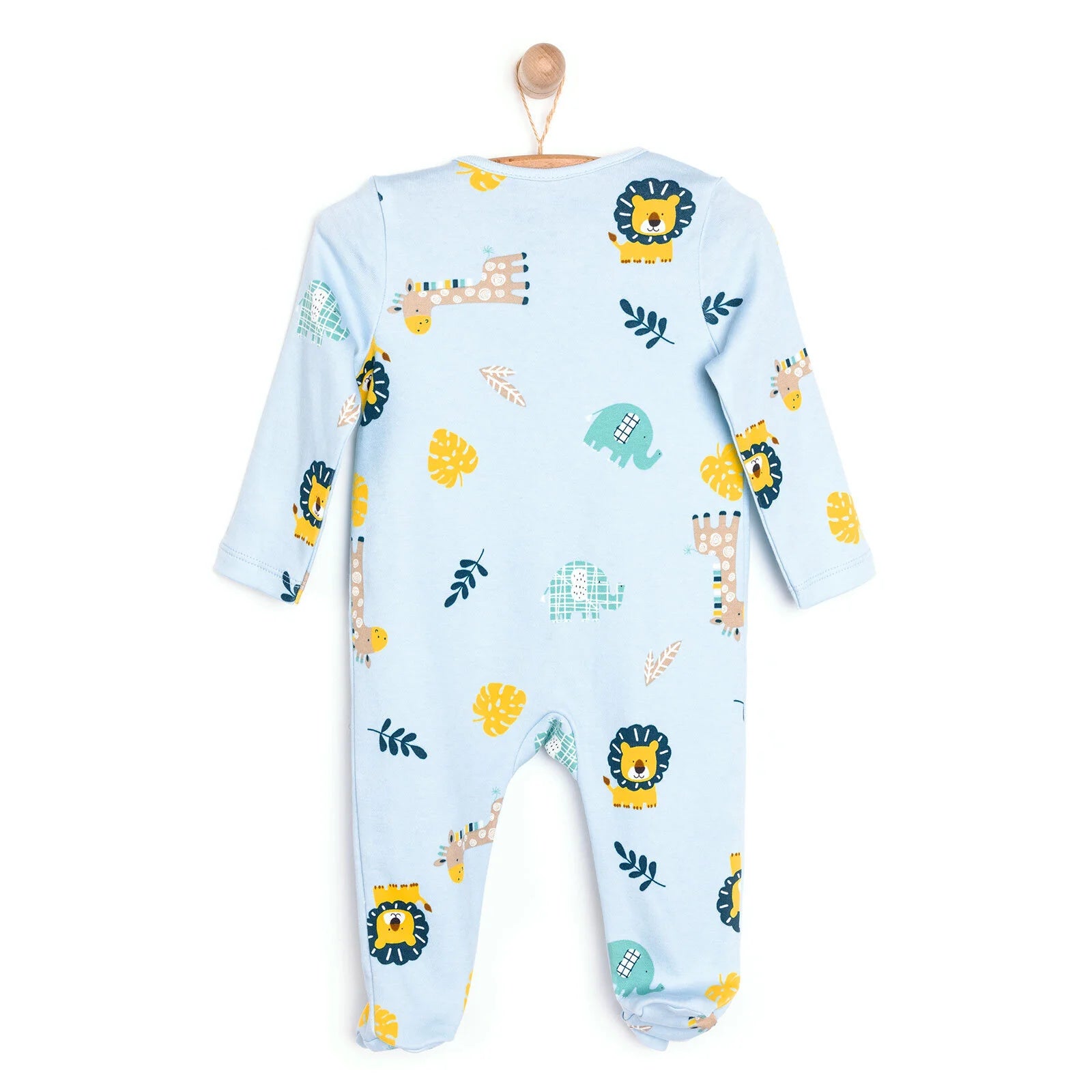 HelloBaby Footed Jumpsuit - Light Blue - ebebek - Black Friday