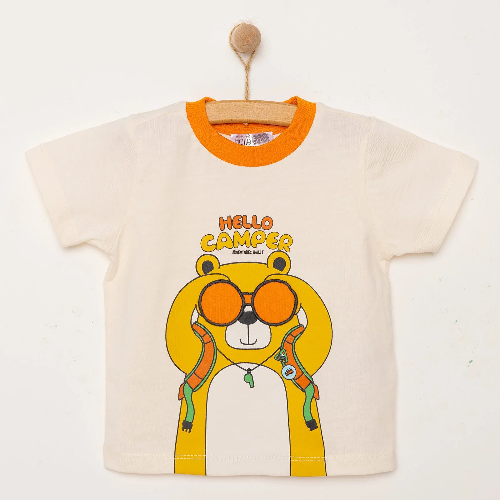 HelloBaby Happy On The Road Boy T-shirt - Ecru - ebebek - Black Friday