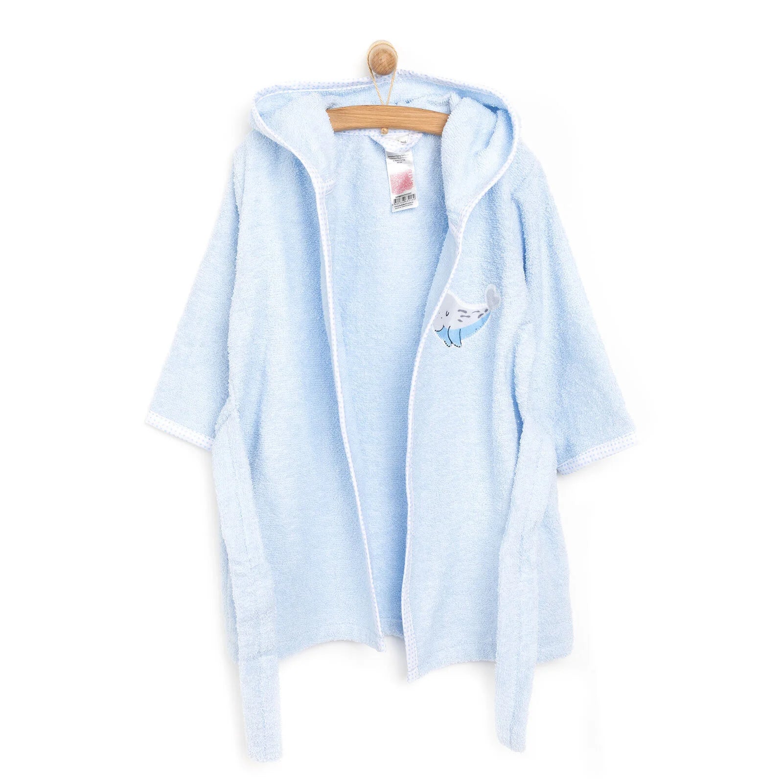 Bebekevi Baby Bathrobe - Light Blue - ebebek - Black Friday