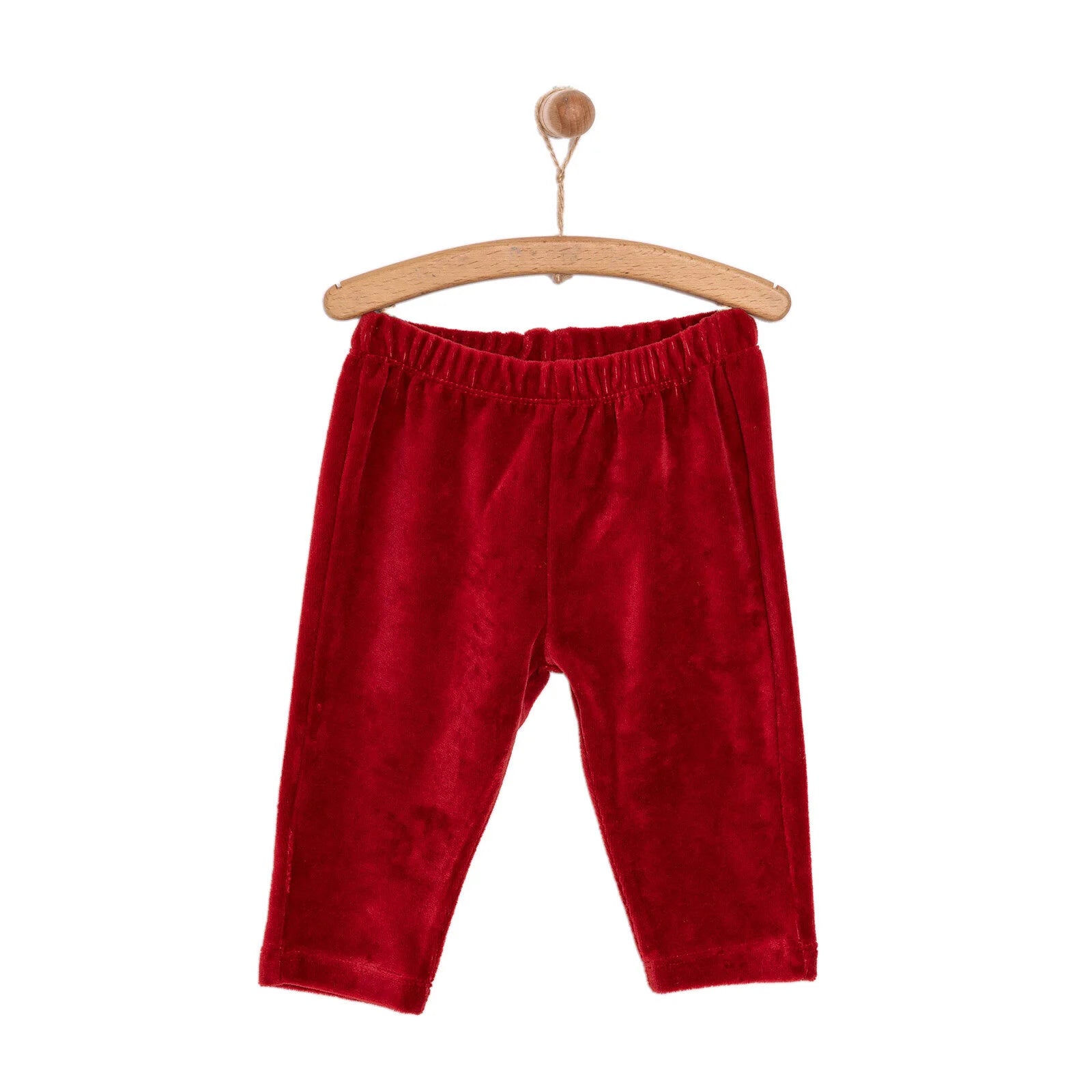 HelloBaby Basic Velvet Joggers - Maroon - ebebek - Black Friday