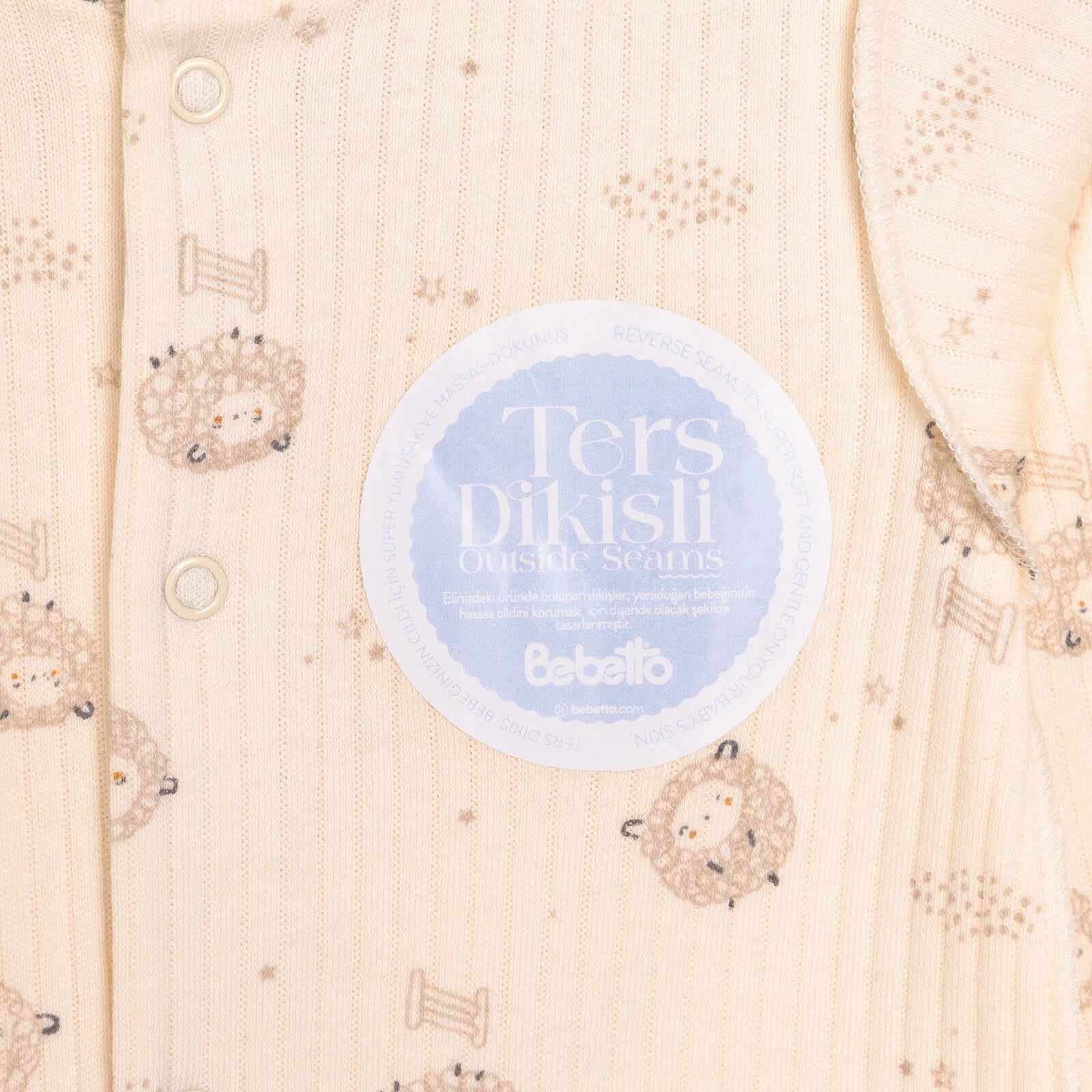 Bebetto Newborn Baby Girl Body - Footed Jumpsuit - Hat - Ecru - ebebek - Black Friday