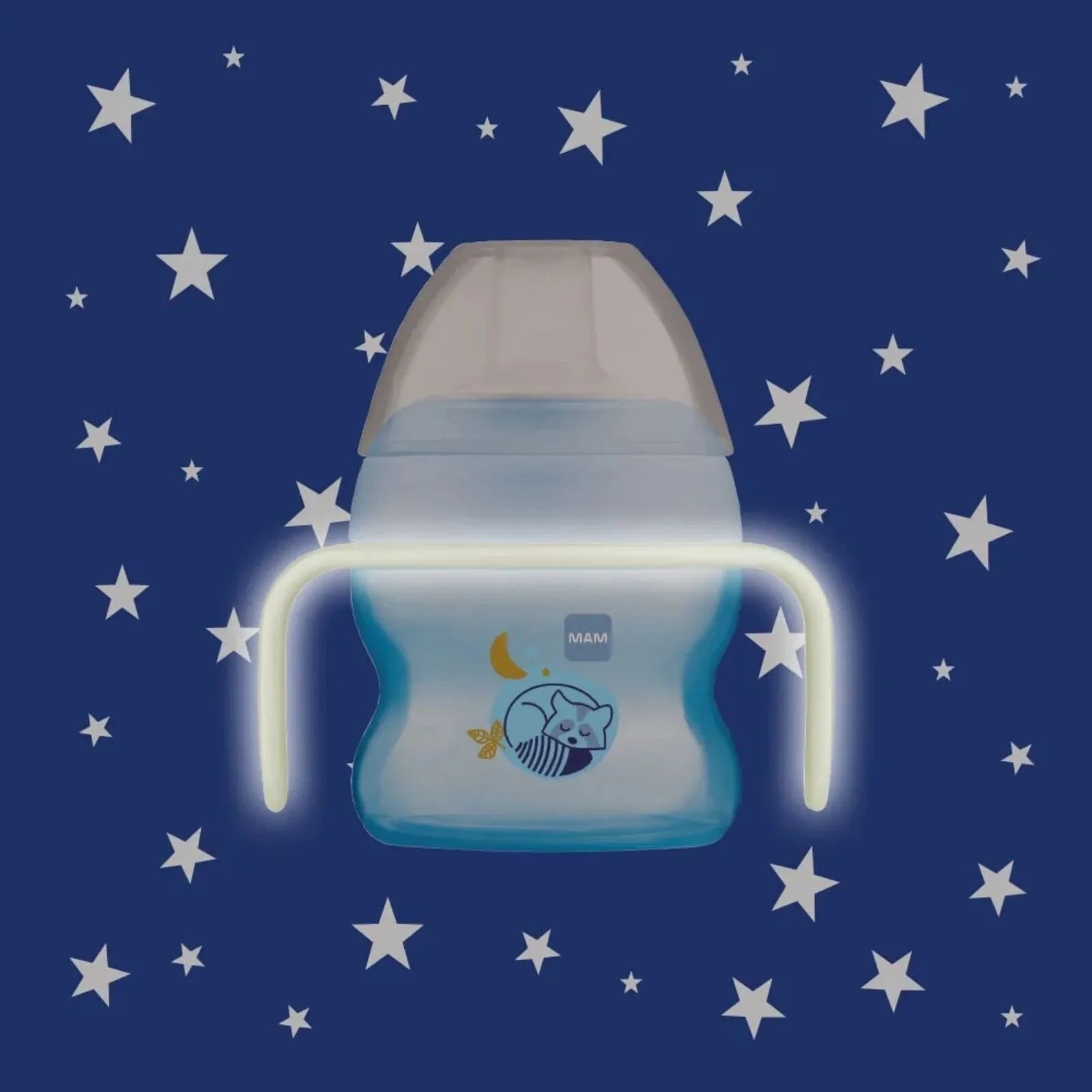 MAM Starter Cup & Glow with Handles 150ml - Blue - ebebek - Black Friday