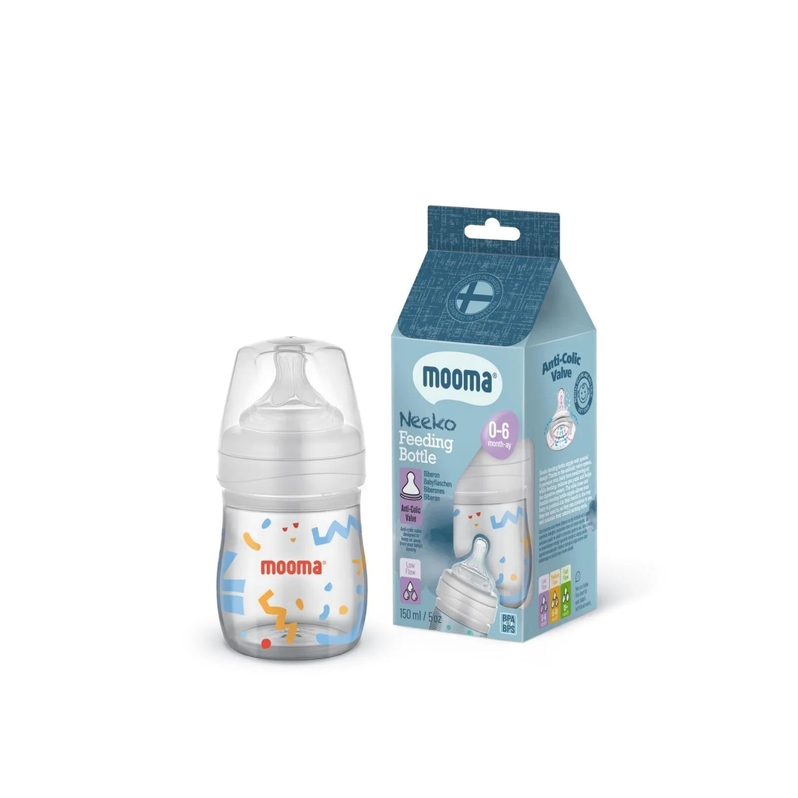Mooma Neeko Bottle Slow Flow 0 - 6 months 150ml - Confetti - ebebek - Christmas