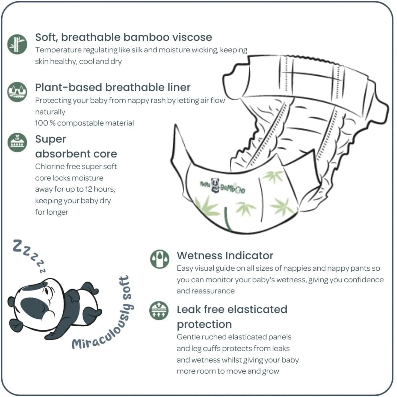 Mama Bamboo Sustainable Bamboo Size 4 - 26 nappies - ebebek - Black Friday