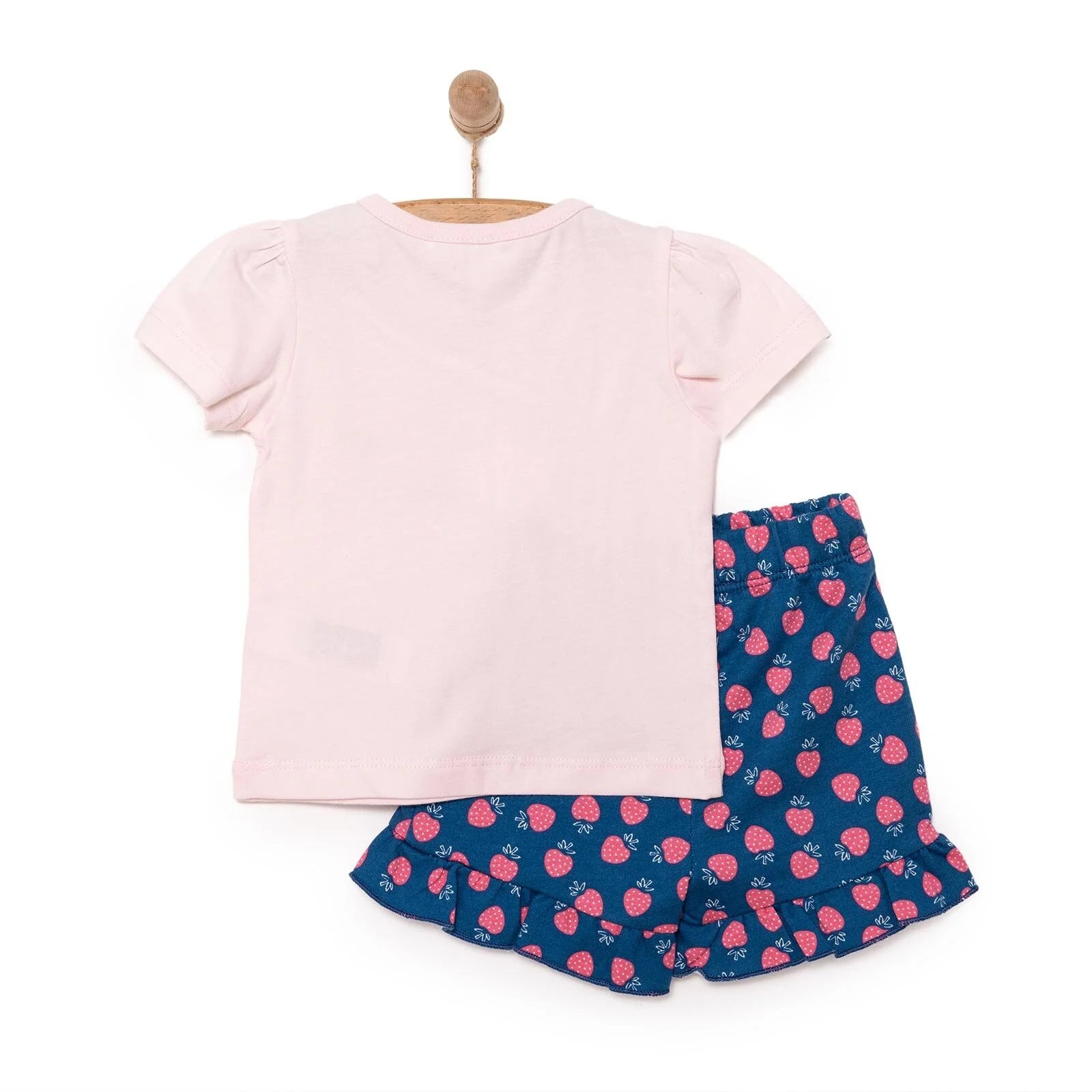 HelloBaby Girl Strawberry Patterned T-shirt - Pink - ebebek - Black Friday