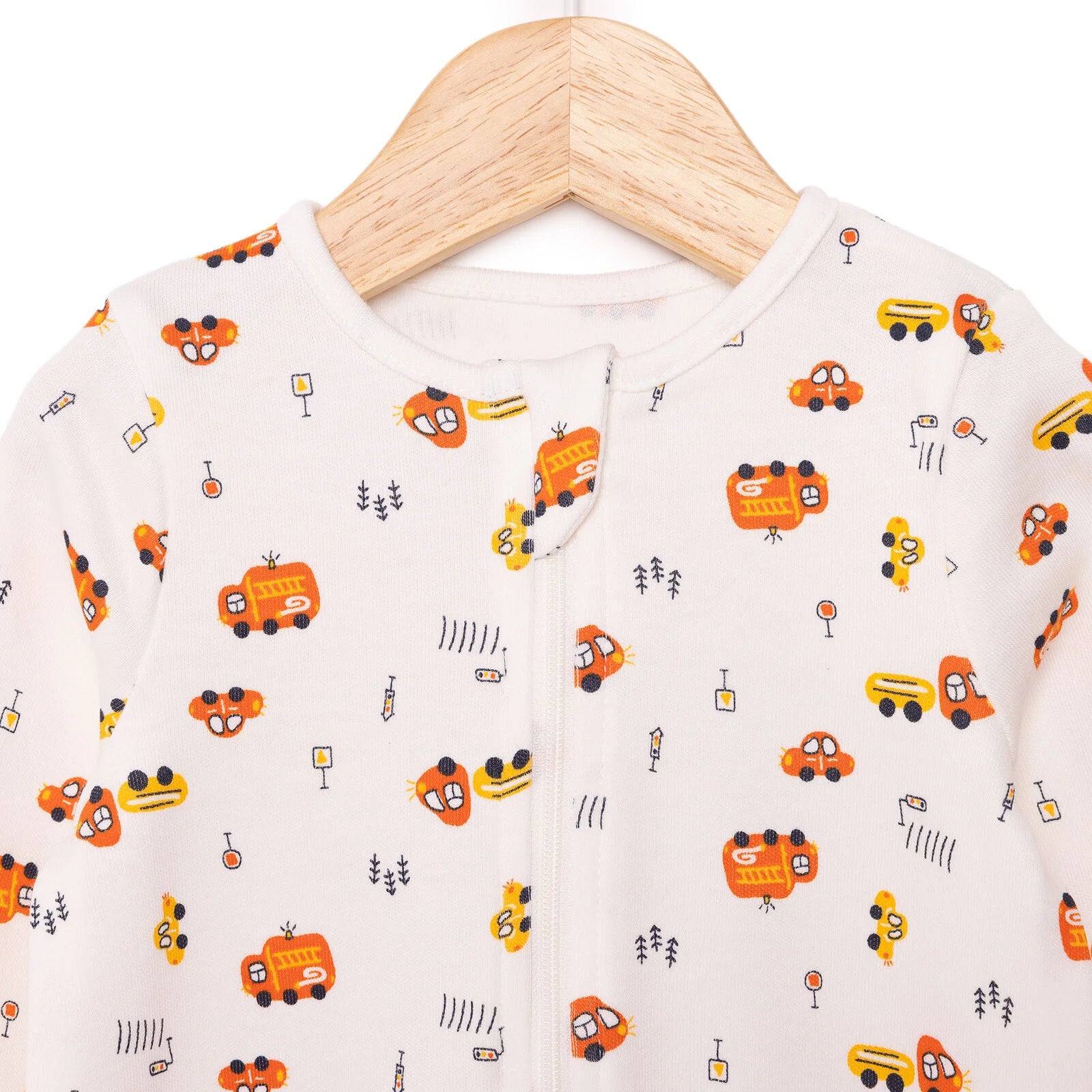 HelloBaby Newborn Baby Boy Footed Jumpsuit - Ecru - ebebek - Black Friday