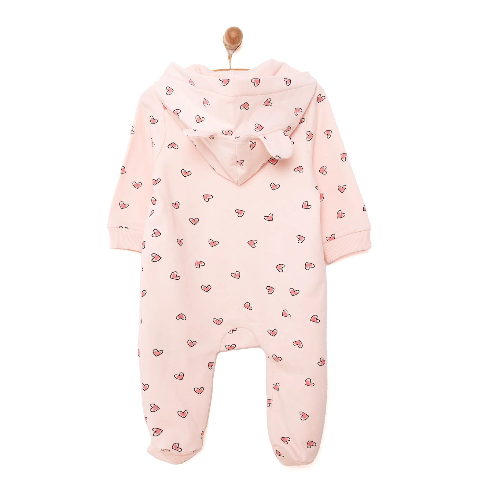 HelloBaby Newborn Hooded Jumpsuit - Pink - ebebek - Black Friday