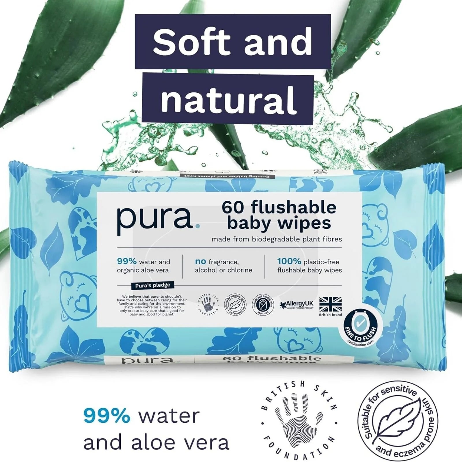 Pura Wipes Flushable 18x60 pcs - ebebek - Black Friday