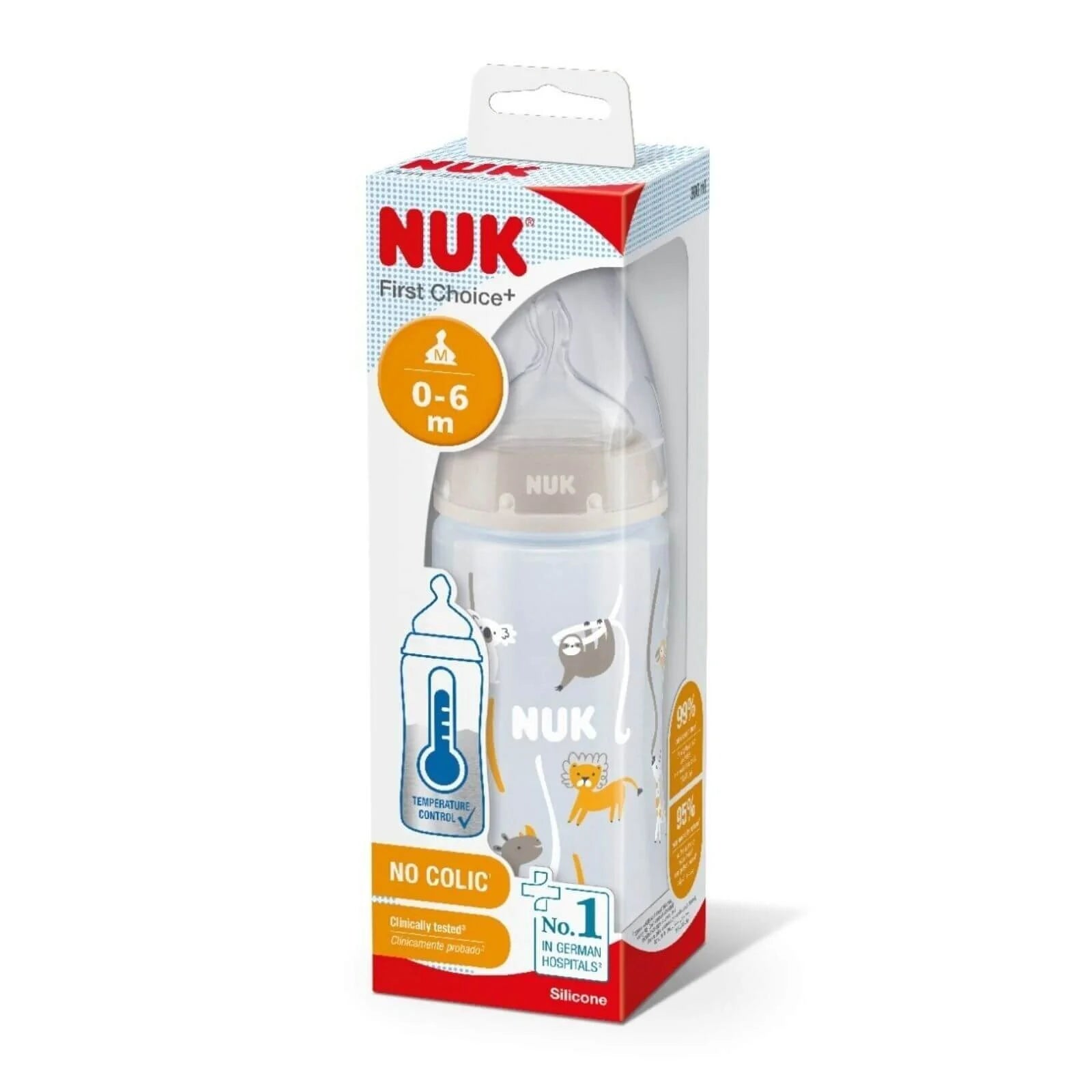 NUK First Choice+ Plus Baby Bottle with Temperature Control 300ml - ebebek - Black Friday