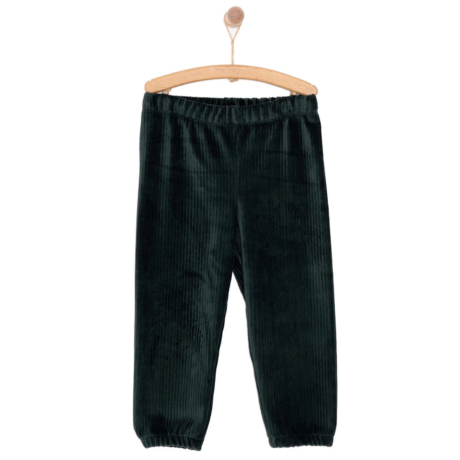 HelloBaby Basic Boy Velvet Joggers - Dark Green - ebebek - Black Friday
