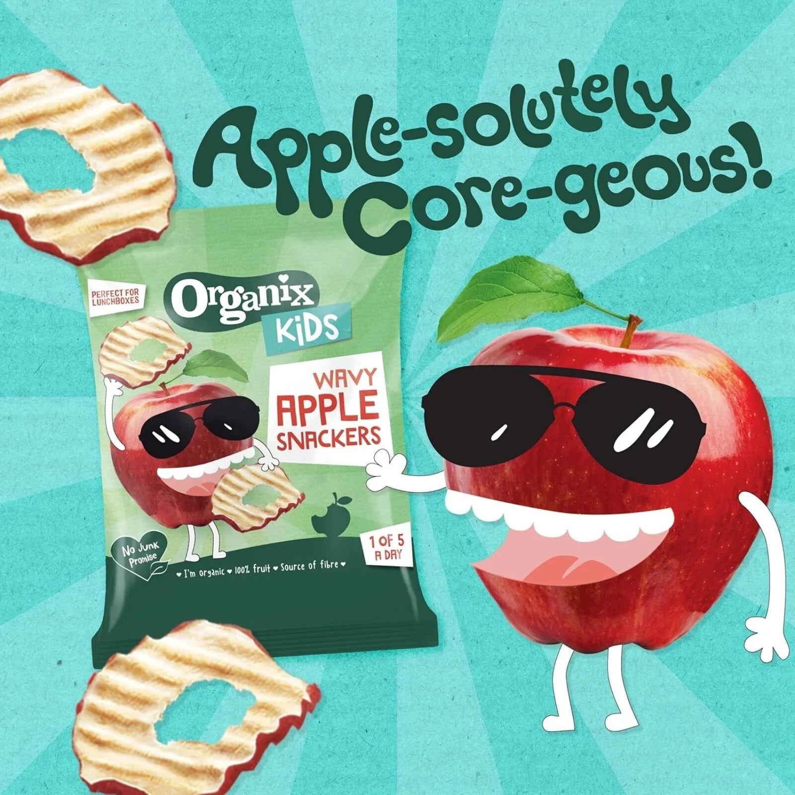 Organix Kids Wavy Apple Snackers 15g - ebebek - Black Friday