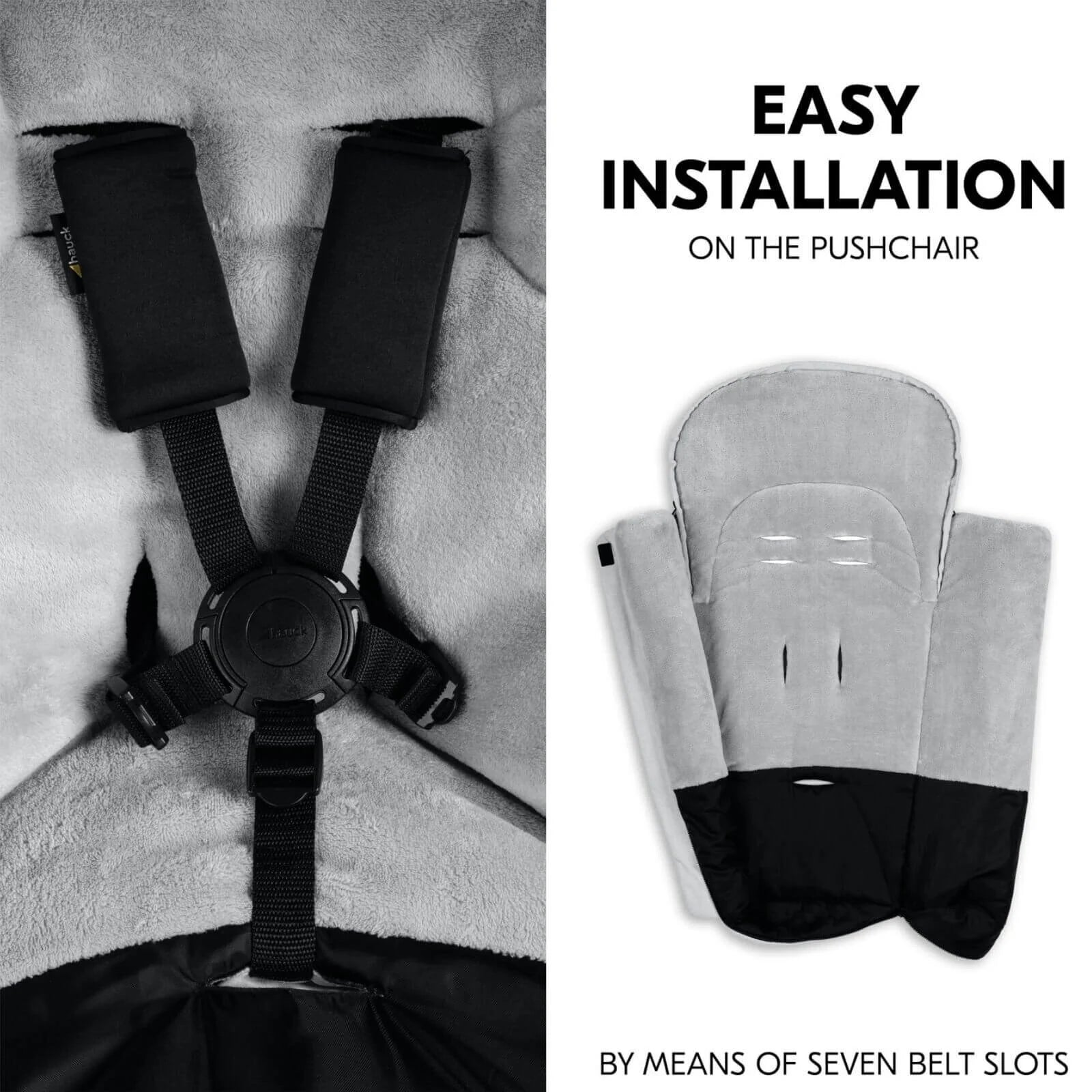 Hauck Pushchair Footmuff - Winter Grey - ebebek - Black Friday