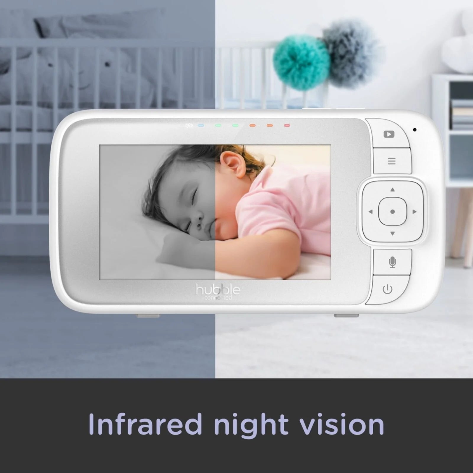 Hubble Nursery View Select - 4.3" Baby Monitor White - ebebek - Black Friday