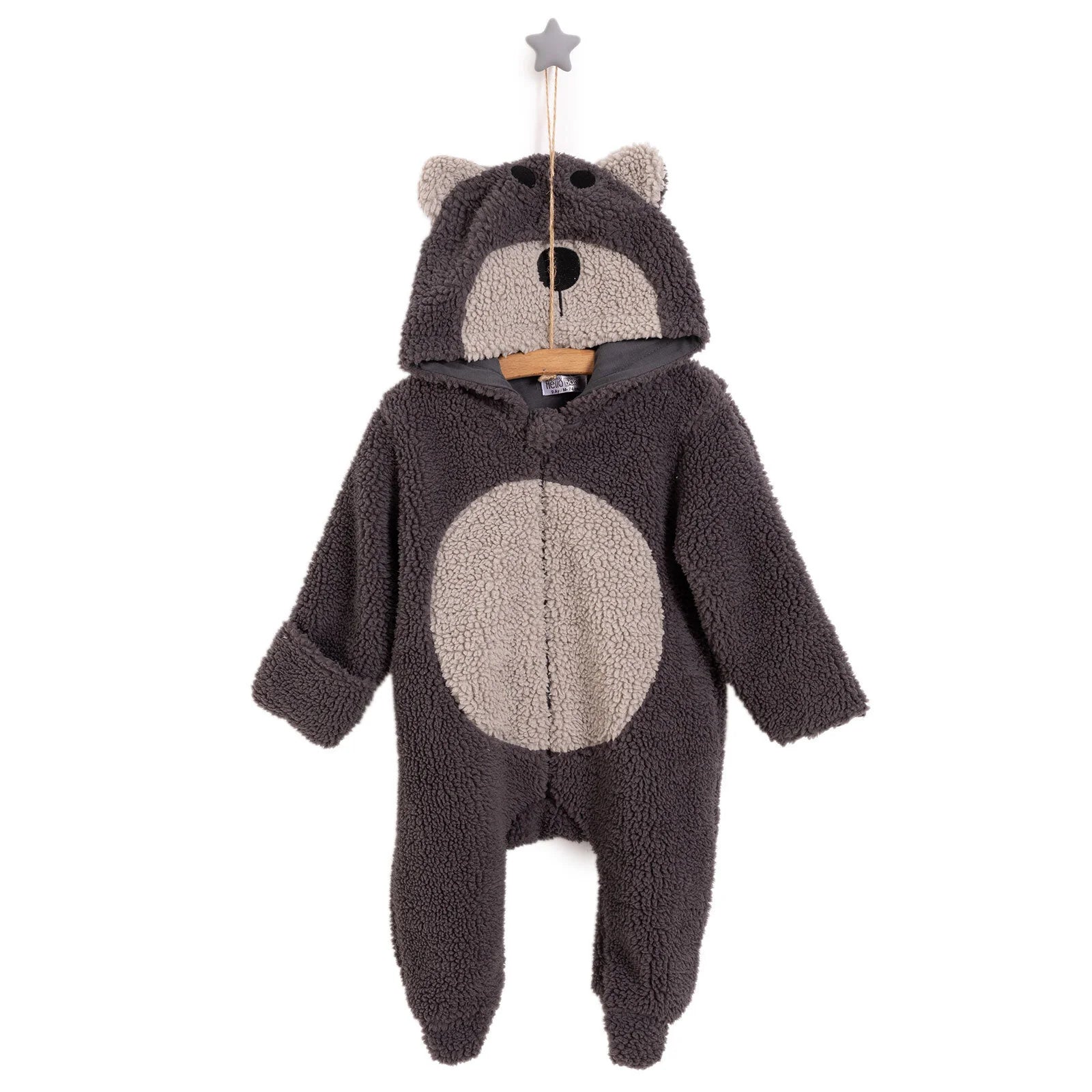 HelloBaby Newborn Unisex Welsoft Footed - Anthracite - ebebek - Black Friday