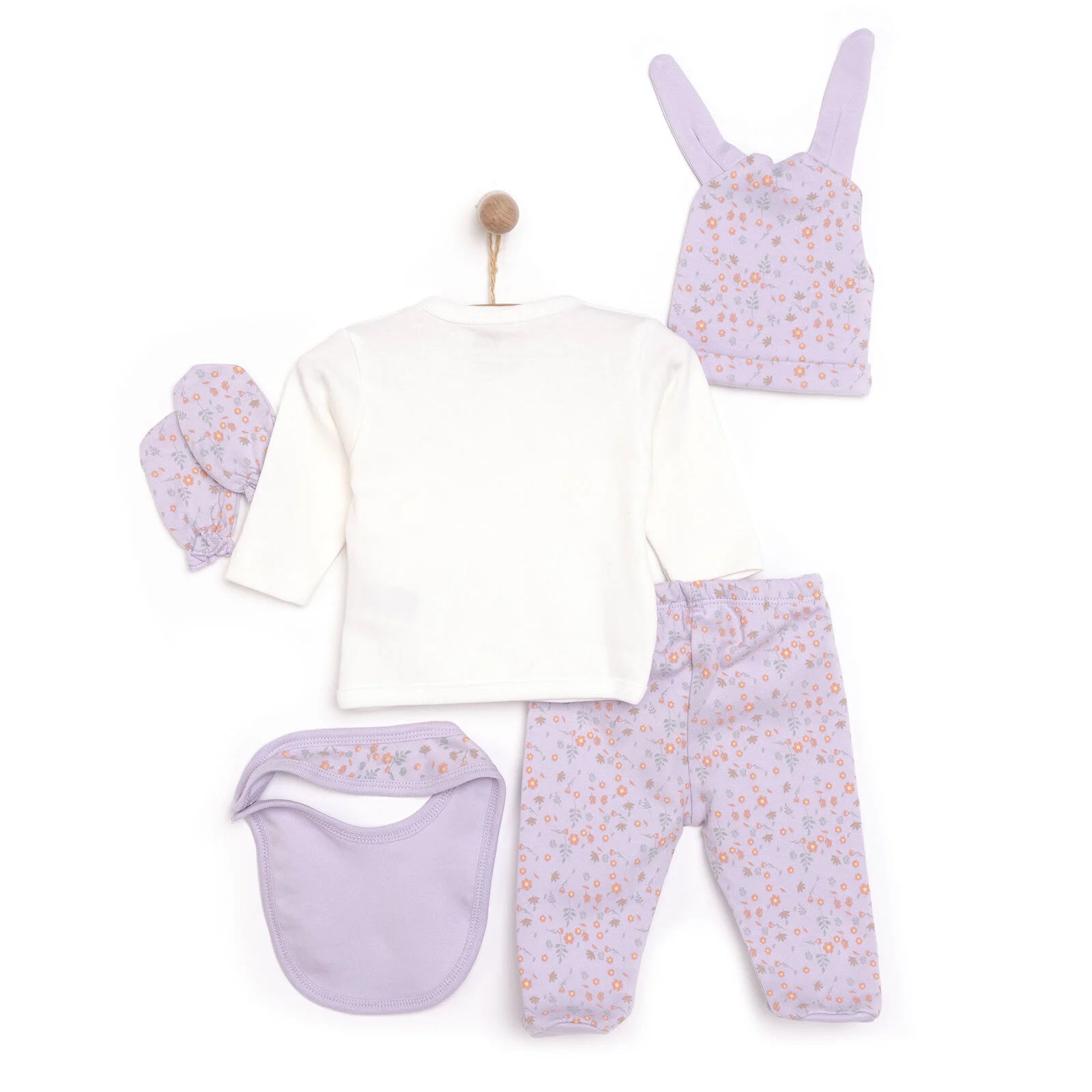 HelloBaby Newborn Baby Girl 5 Pcs Hospital Pack - Purple - ebebek - Black Friday