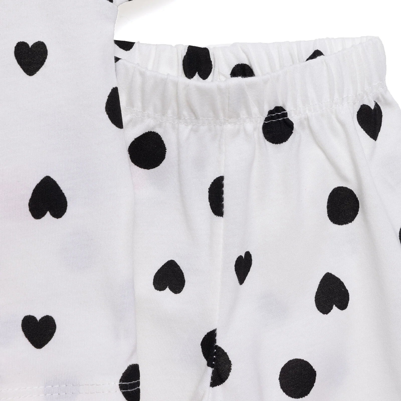 HelloBaby Girl Short Sleeve Pyjamas Set - Ecru - ebebek - Black Friday