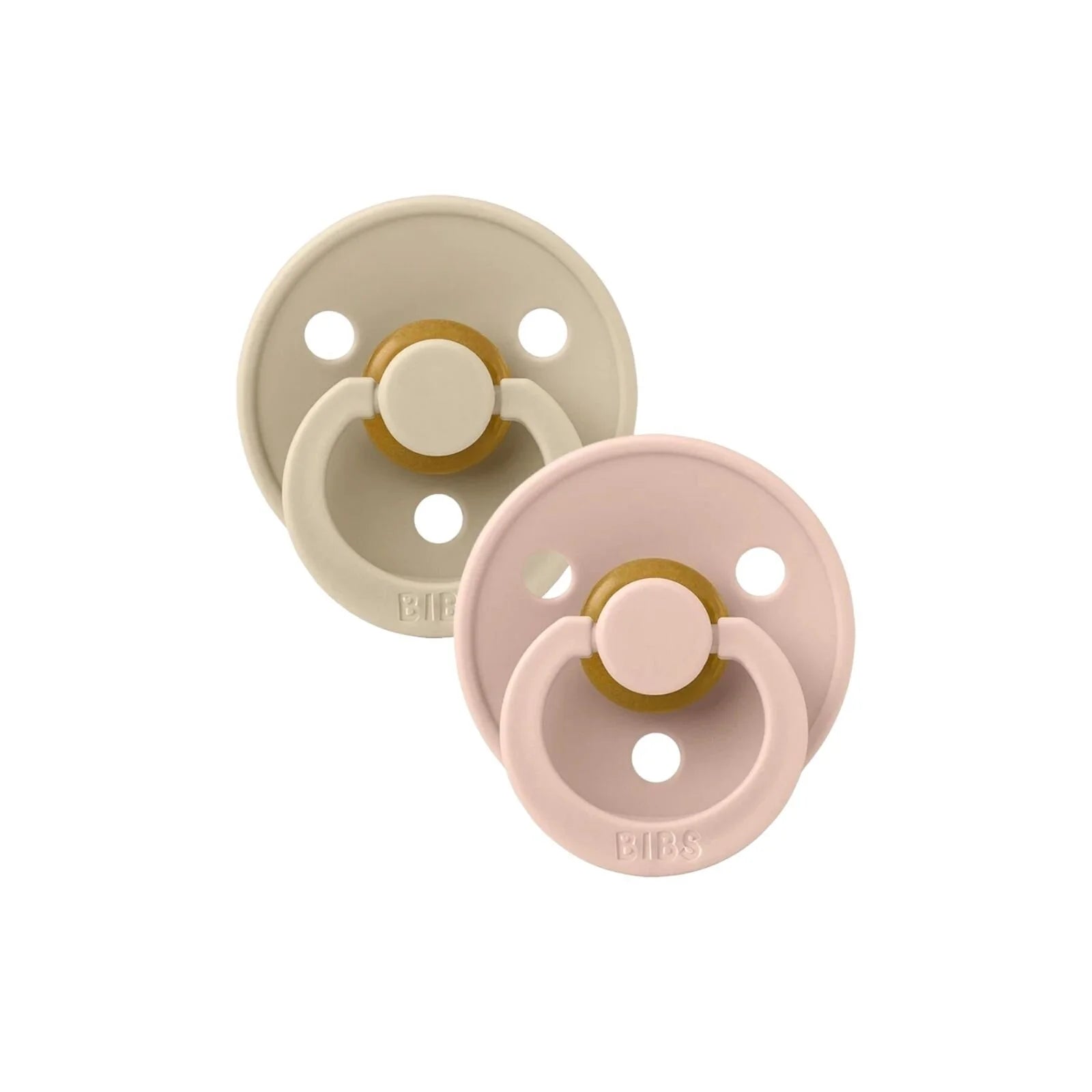 BIBS Colour Latex Soothers 6+ months Pack of 2 - Vanilla & Blush - ebebek - Black Friday