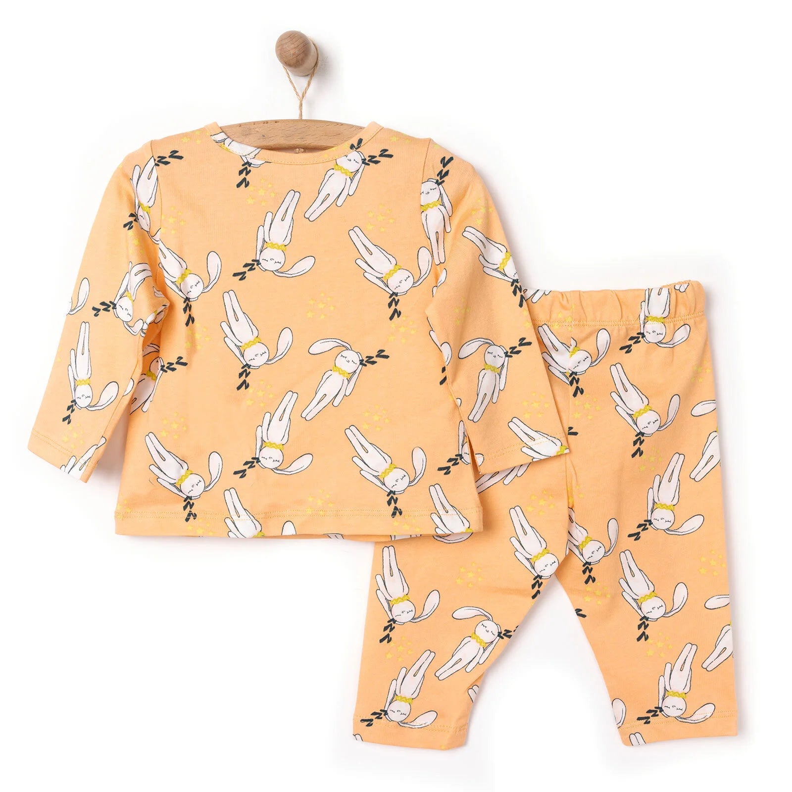 HelloBaby Unisex Long Sleeve Pyjamas Set - Orange - ebebek - Black Friday