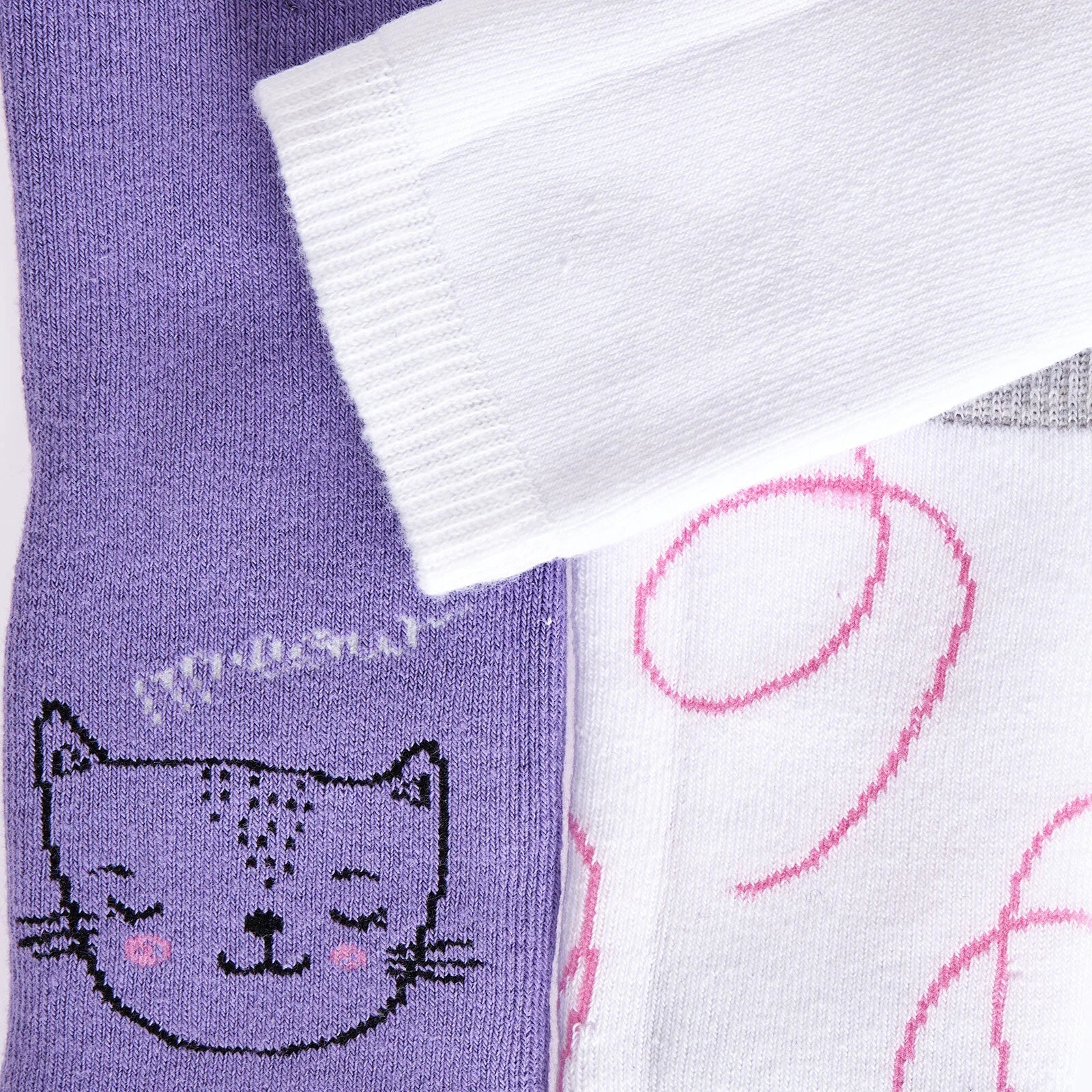 HelloBaby Baby Girl Chenille Socks 3 Pcs - Purple - ebebek - Black Friday