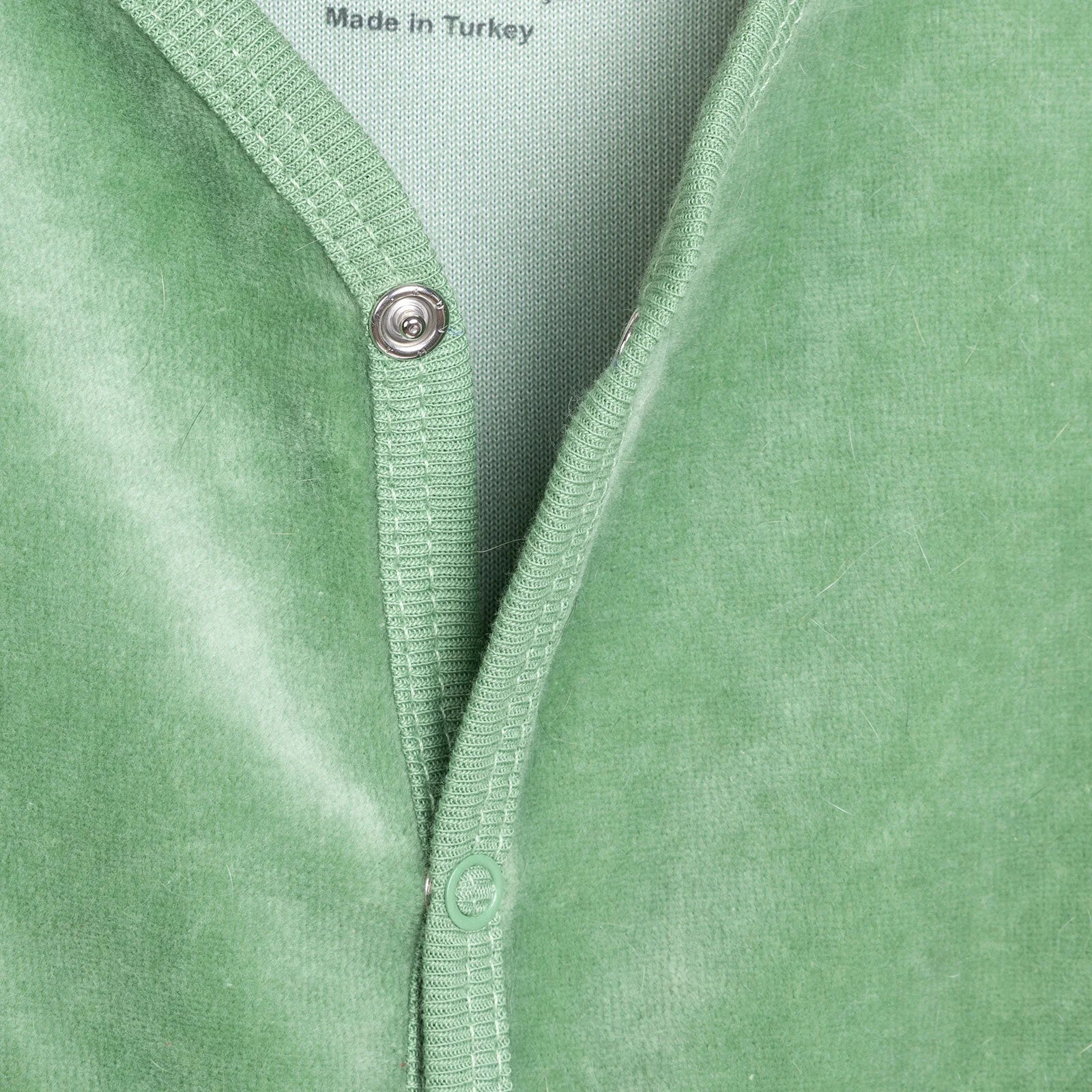 HelloBaby Boy Velvet Footed Jumpsuit - Green - ebebek - Black Friday