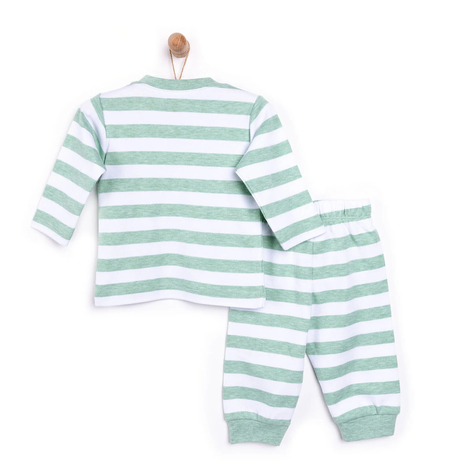 HelloBaby Unisex Sweatshirt - Footless Bottom - Green - ebebek - Black Friday