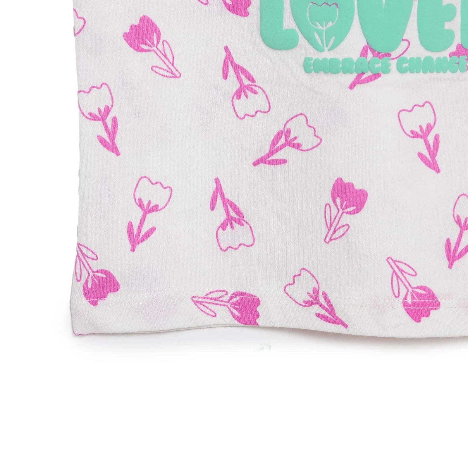 HelloBaby Basic Girl Tulips Patterned Tshirt - Ecru - ebebek - Black Friday