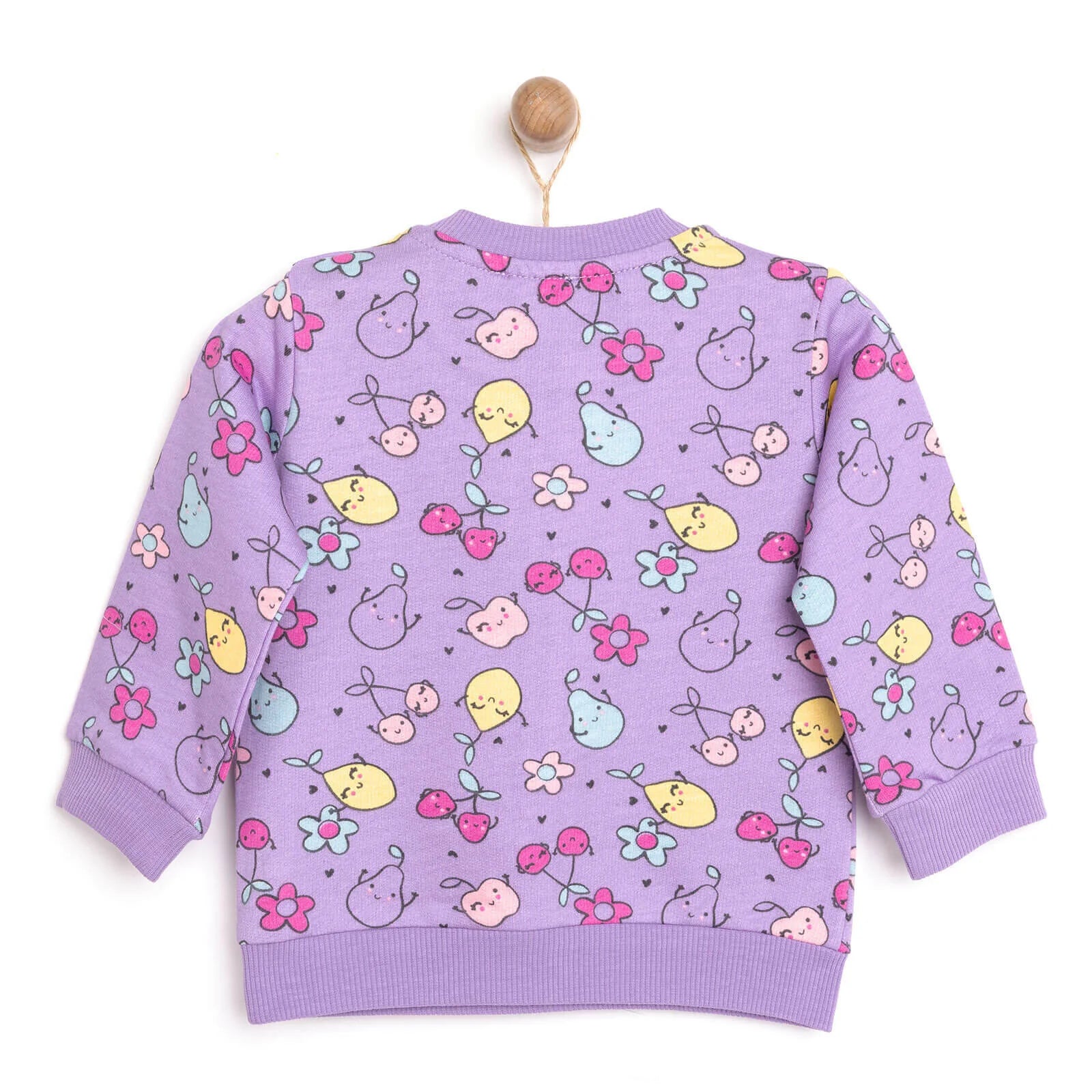 HelloBaby Baby Girl Fruit Patterned Sweatshirt - Printed - ebebek - Black Friday