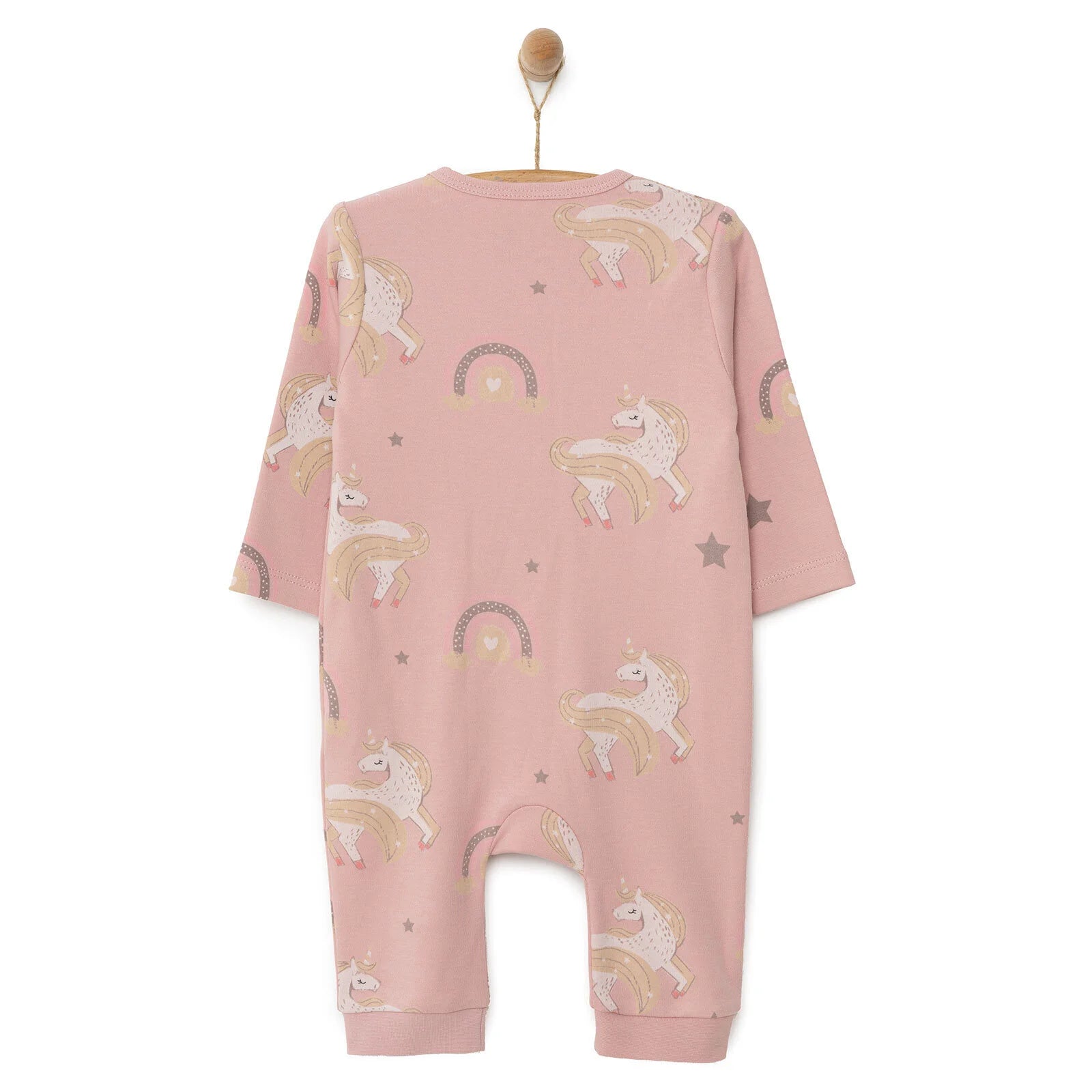 HelloBaby Baby Girl Zippered Footless Jumpsuit - Pink - ebebek - Black Friday