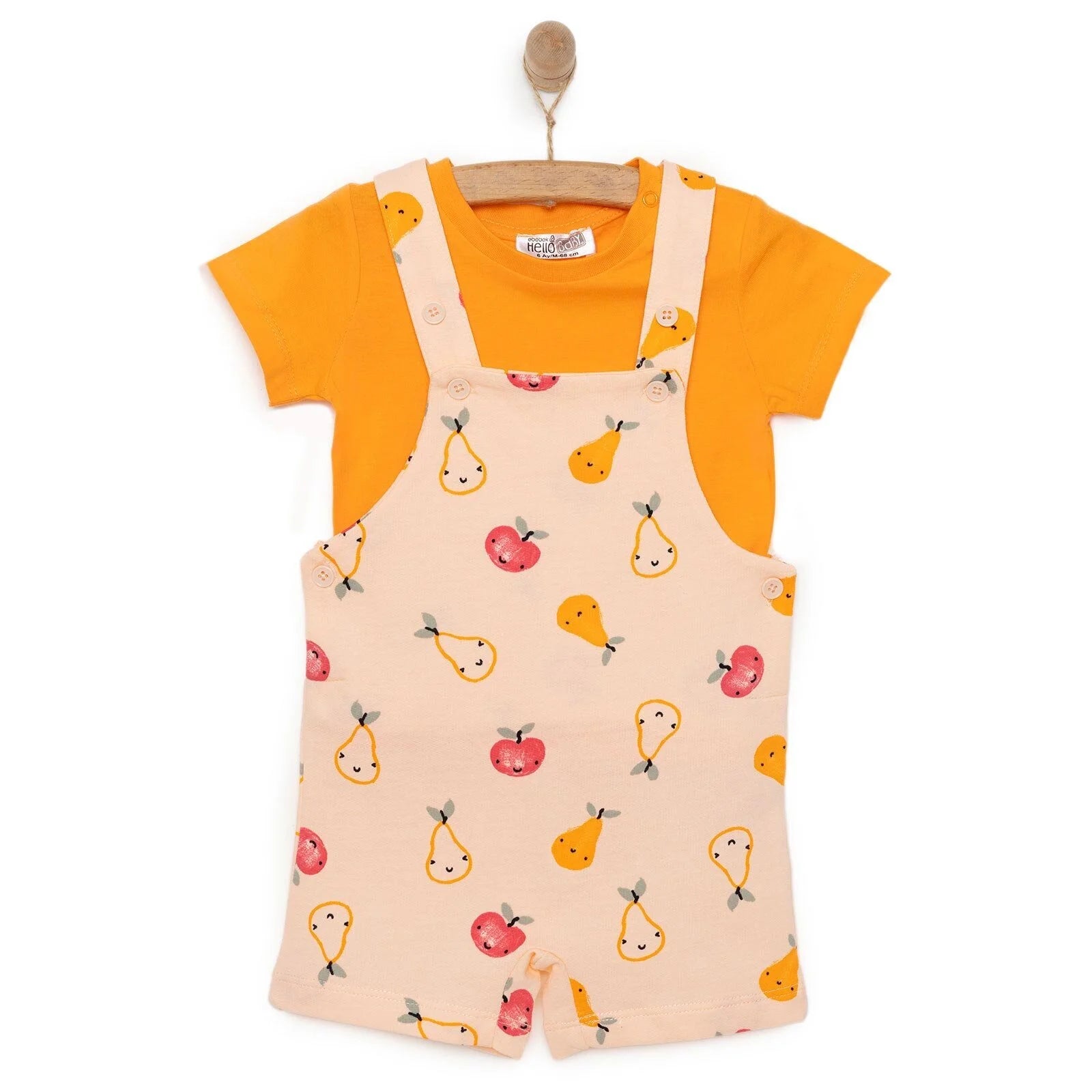 HelloBaby Unisex Overall Shorts - T-shirt - Orange - ebebek - Black Friday