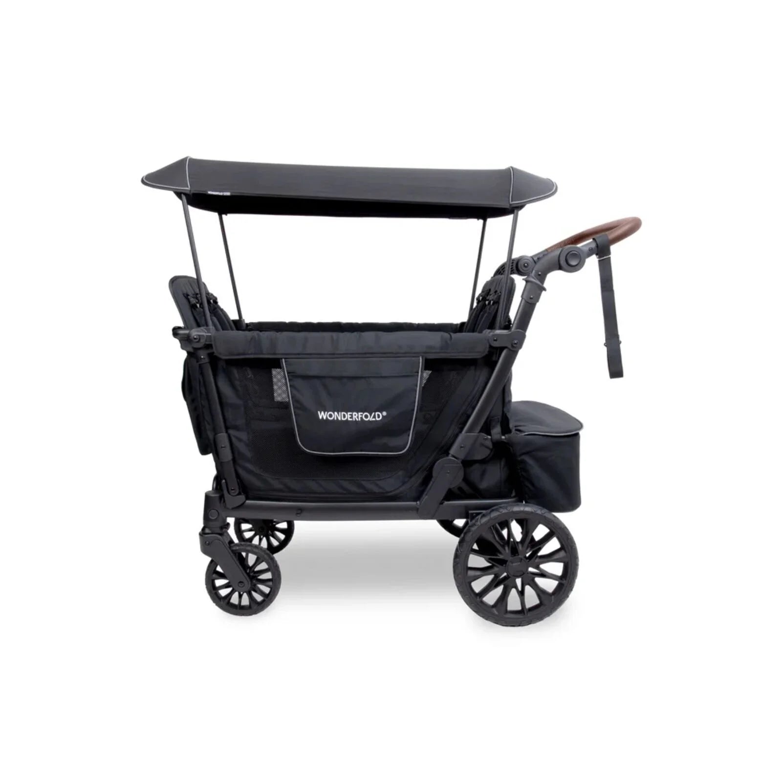Wonderfold L4 Quad Stroller Wagon - Black - ebebek - Black Friday