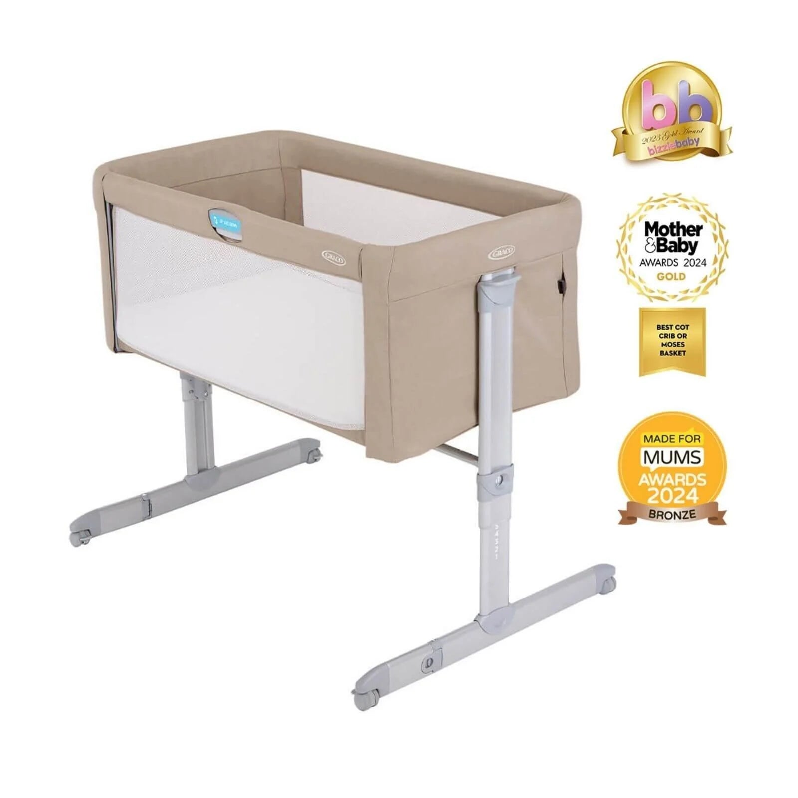 Graco Sweet2Sleep Bedside Crib - Oatmeal - ebebek - Black Friday