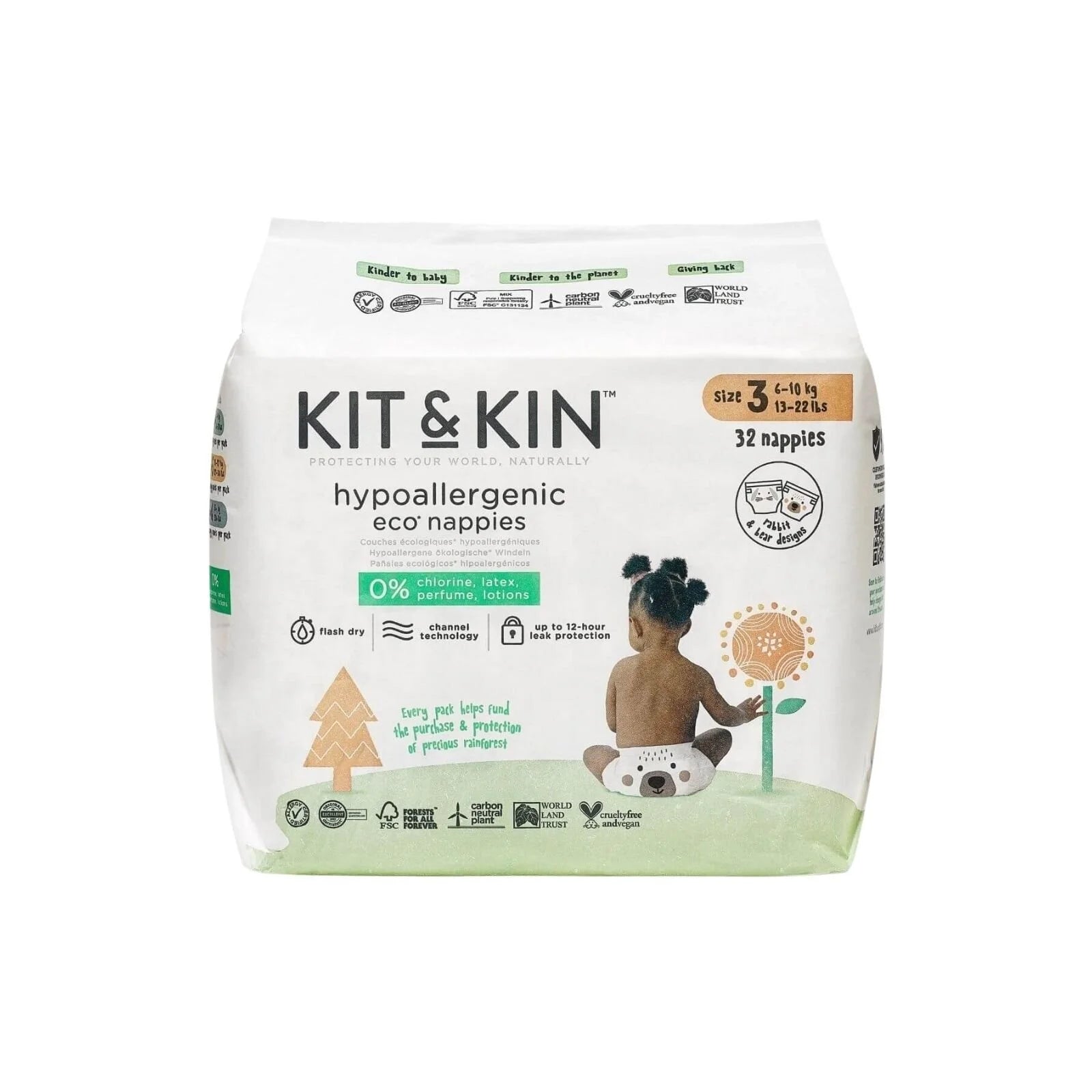 Kit & Kin Nappies Size 3 - 32 nappies - ebebek - Black Friday