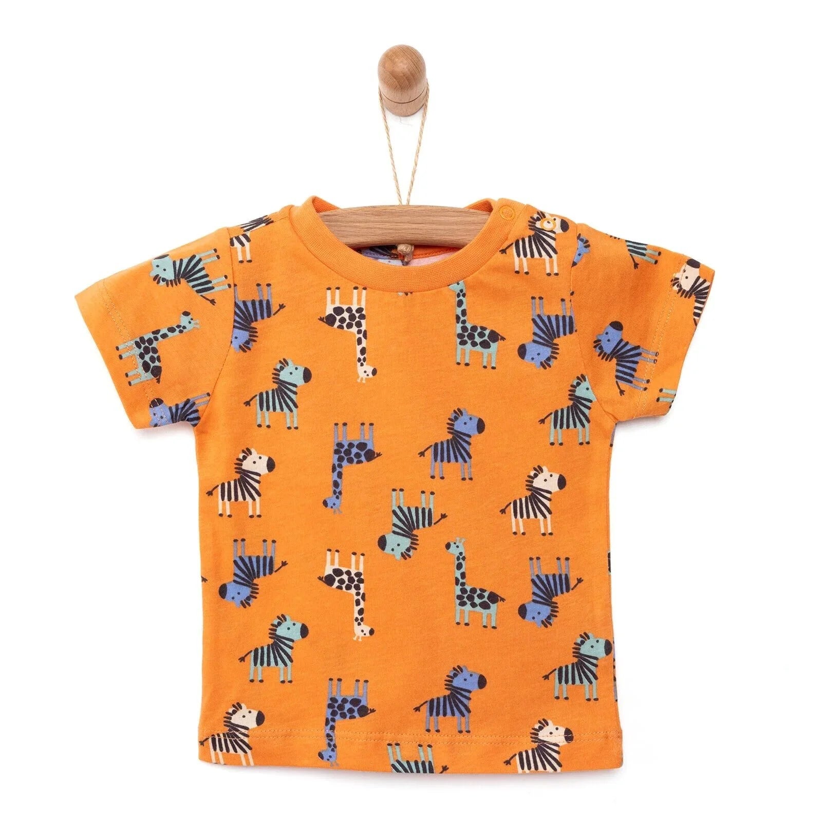 HelloBaby Basic Zebra Printed Tshirt - Orange - ebebek - Black Friday