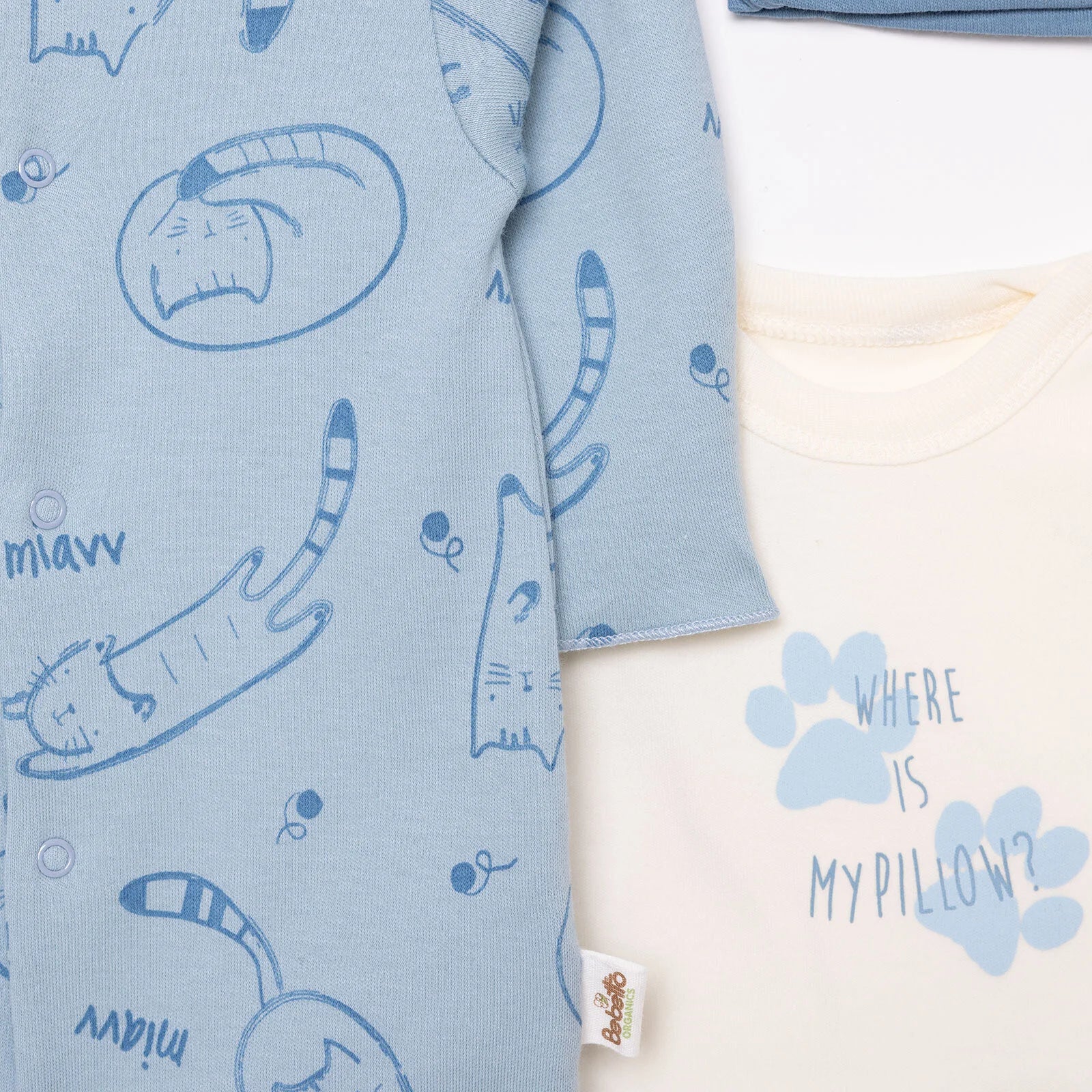 Bebetto Organic Unisex Jumpsuit - Indigo - ebebek - Black Friday