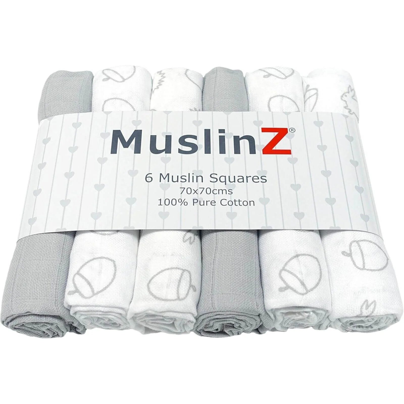 MuslinZ 12 Pack Muslin Squares 70x70cm - Woodland - ebebek - Black Friday