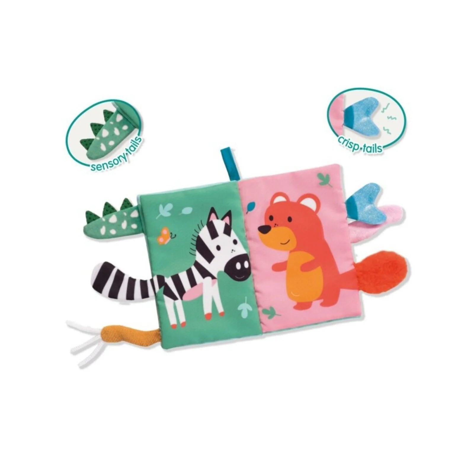 Tiny Talents Sensory Animal Tails Cloth Book - ebebek - Black Friday