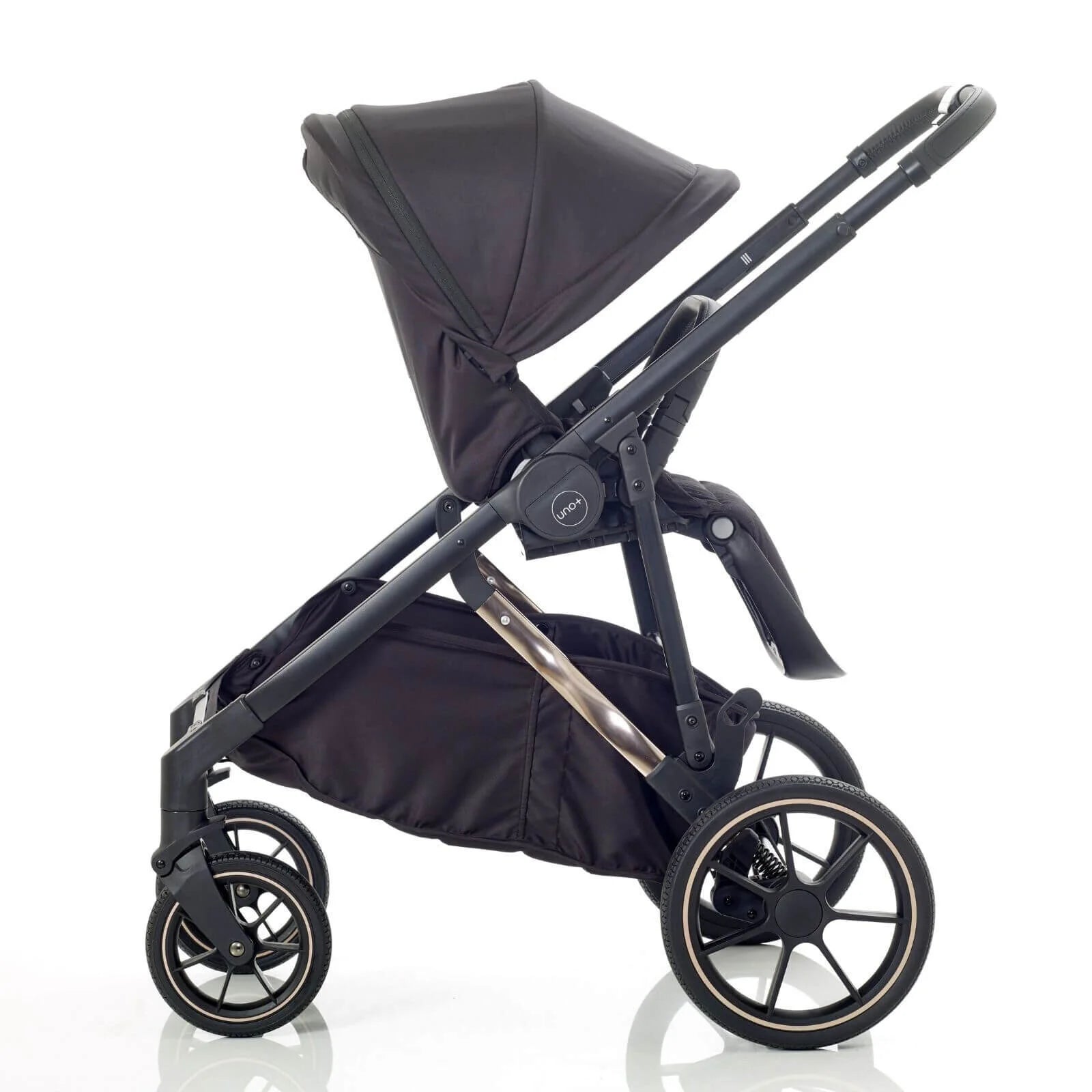 Mee - Go Uno Plus 2 - in - 1 Pushchair & Pram - Black/Rose - Mee - Go - ebebek