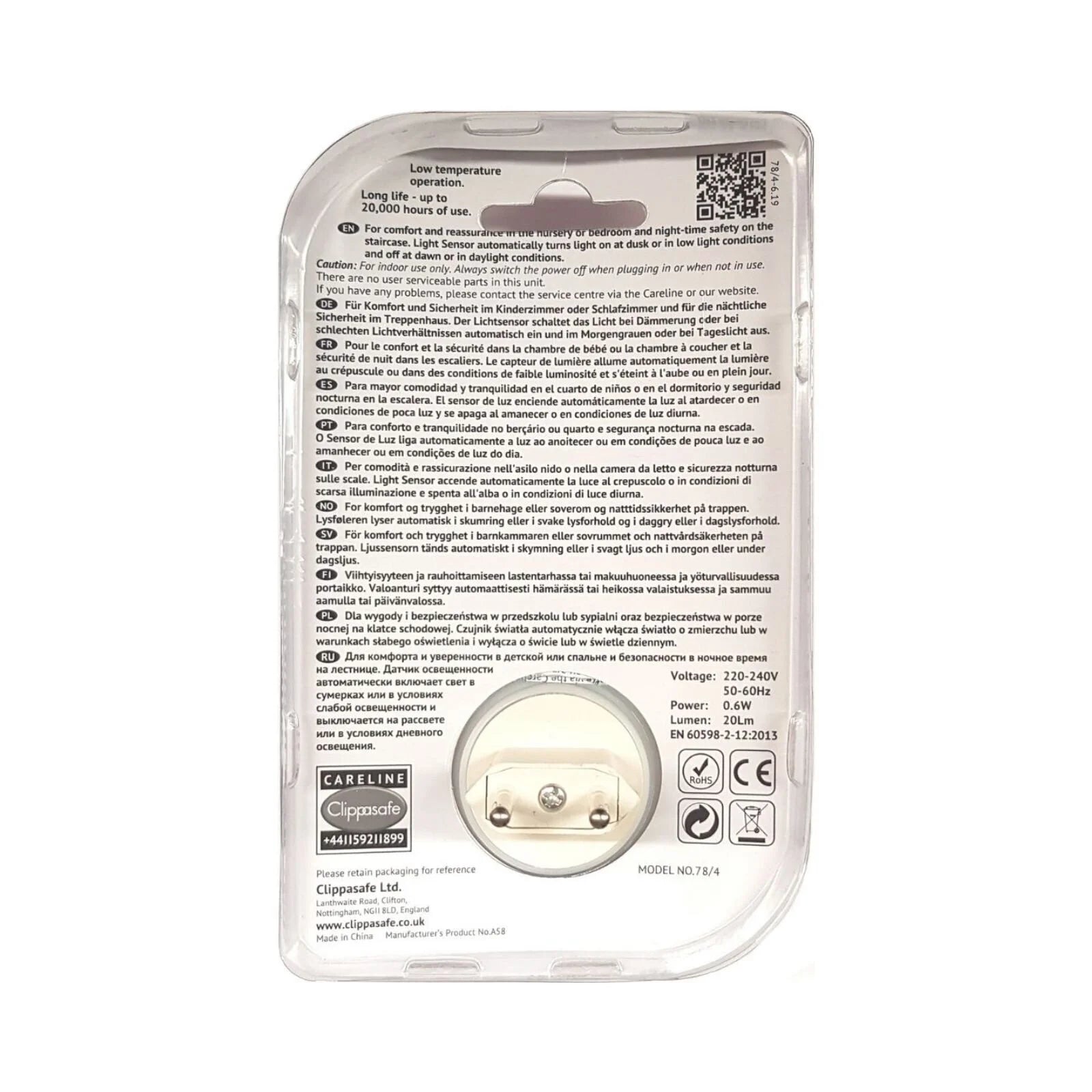 Clippasafe Nightlight with Sensor - ebebek - Black Friday