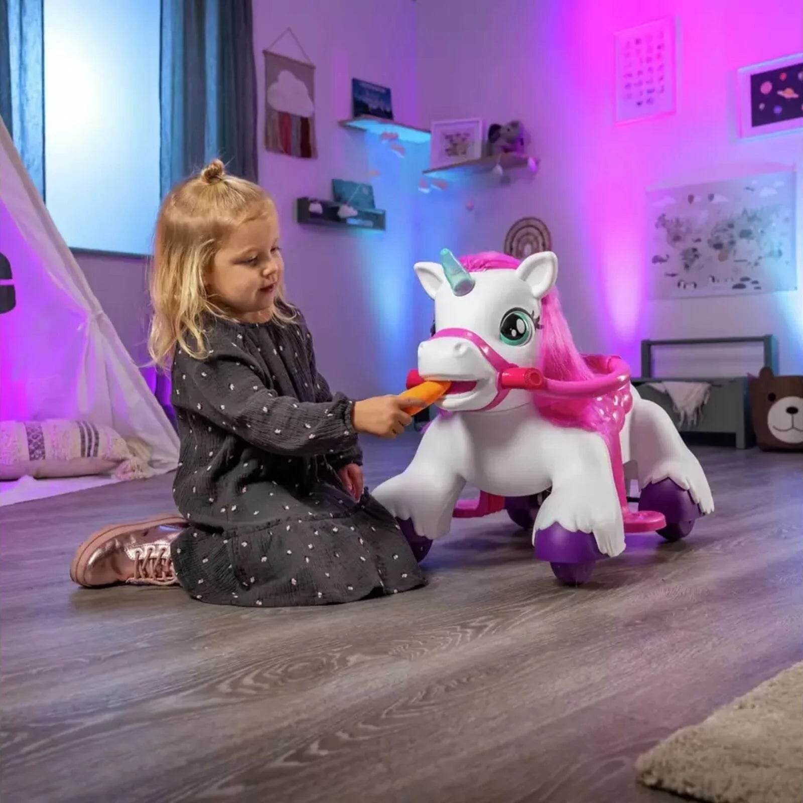 Xootz Magical Unicorn 6V Electric Ride On - White - ebebek - Black Friday