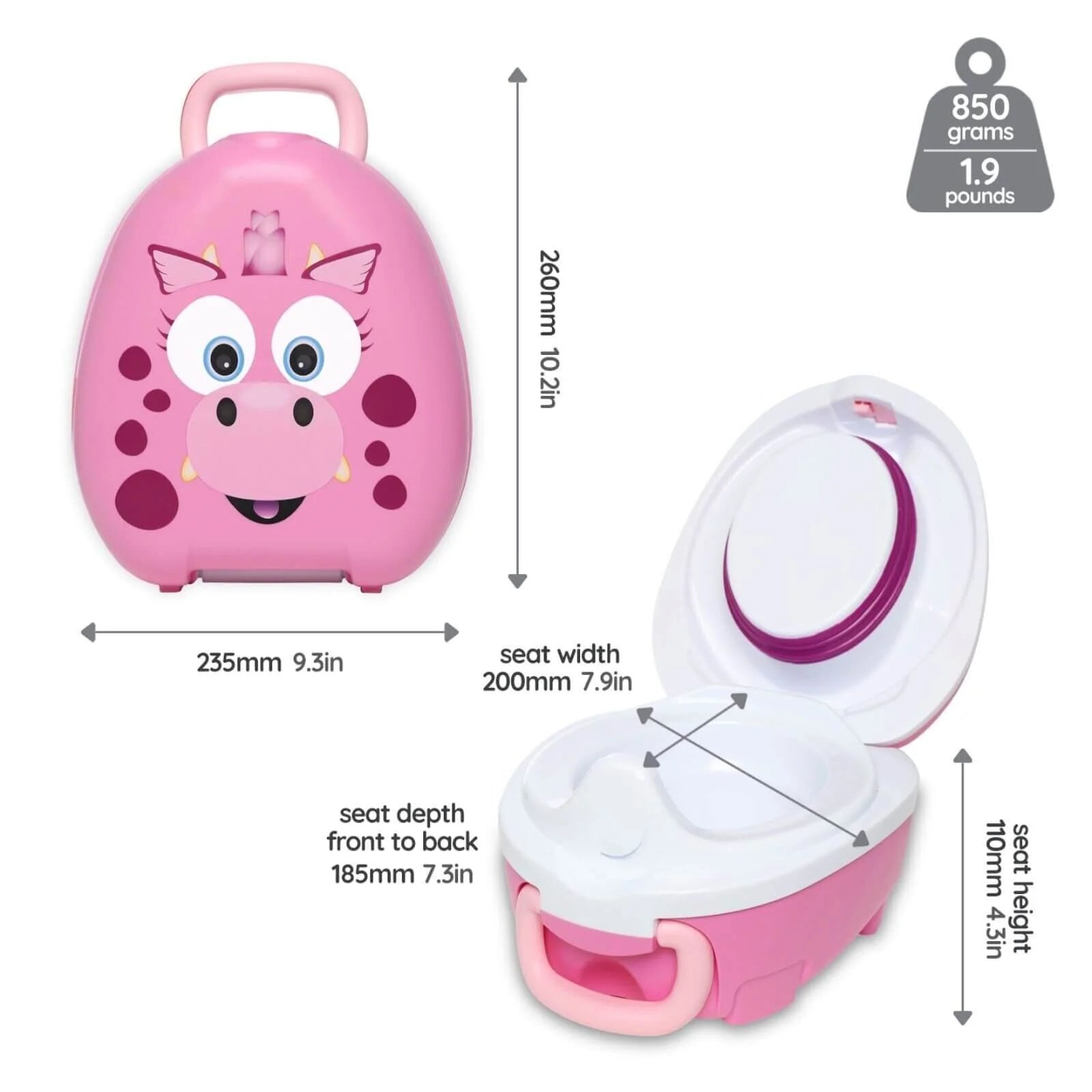 My Carry Potty - Pink Dragon - ebebek - Black Friday