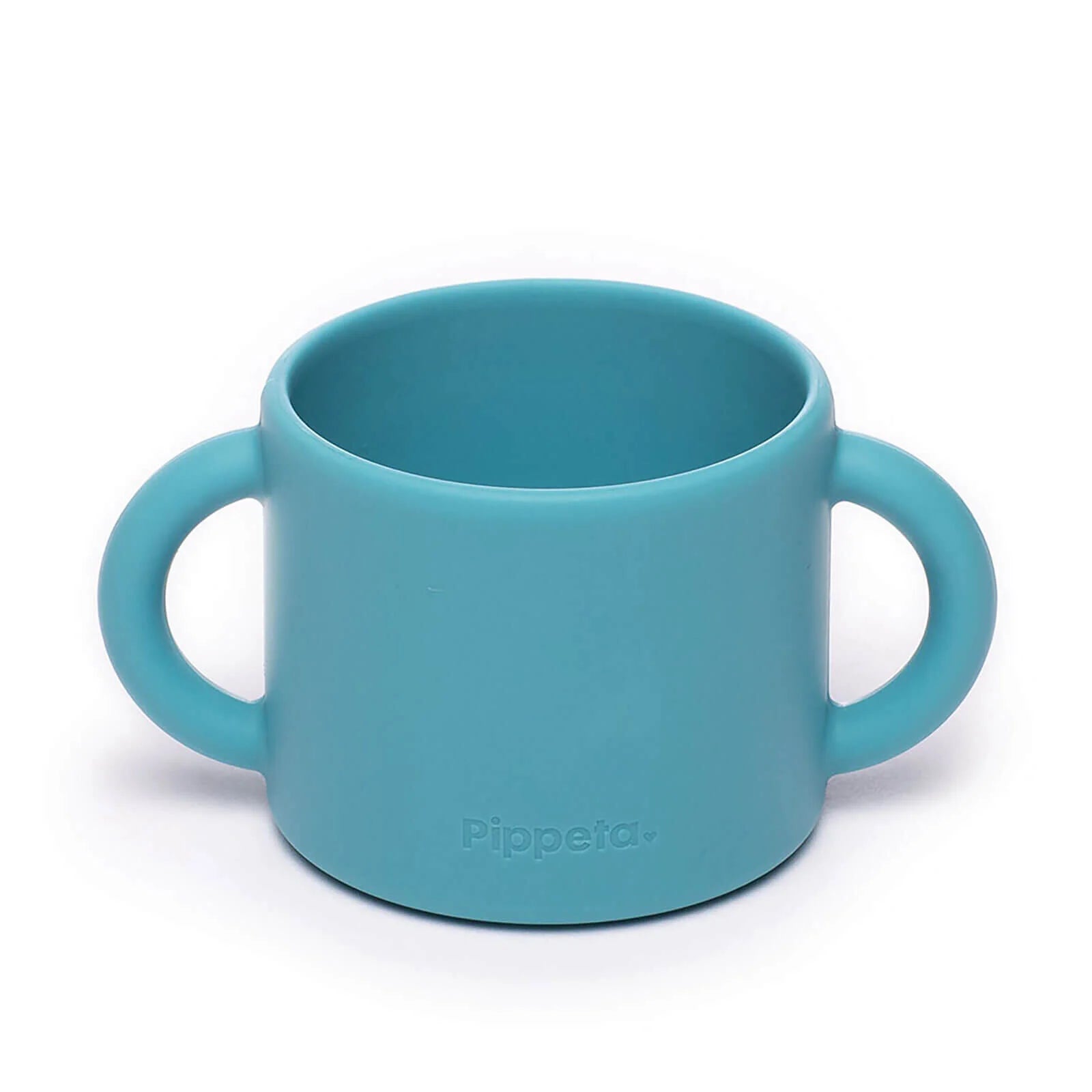 Pippeta Silicone Cup with Straw - Aqua Blue - ebebek - Black Friday